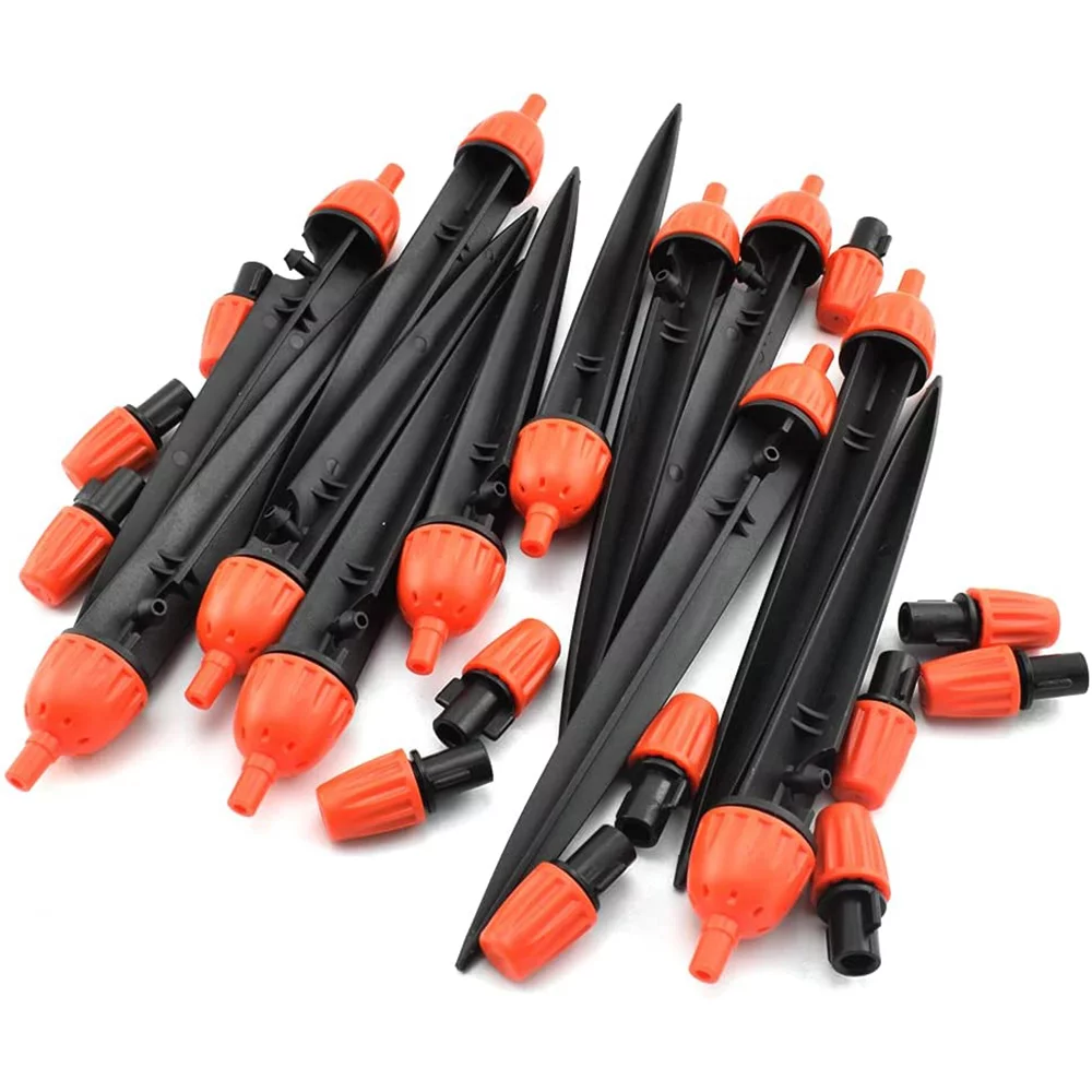 Drip Emitters, Adjustable 360 Degree Water Flow Drippers, Garden Irrigation Drippers for 4/7mm Watering System