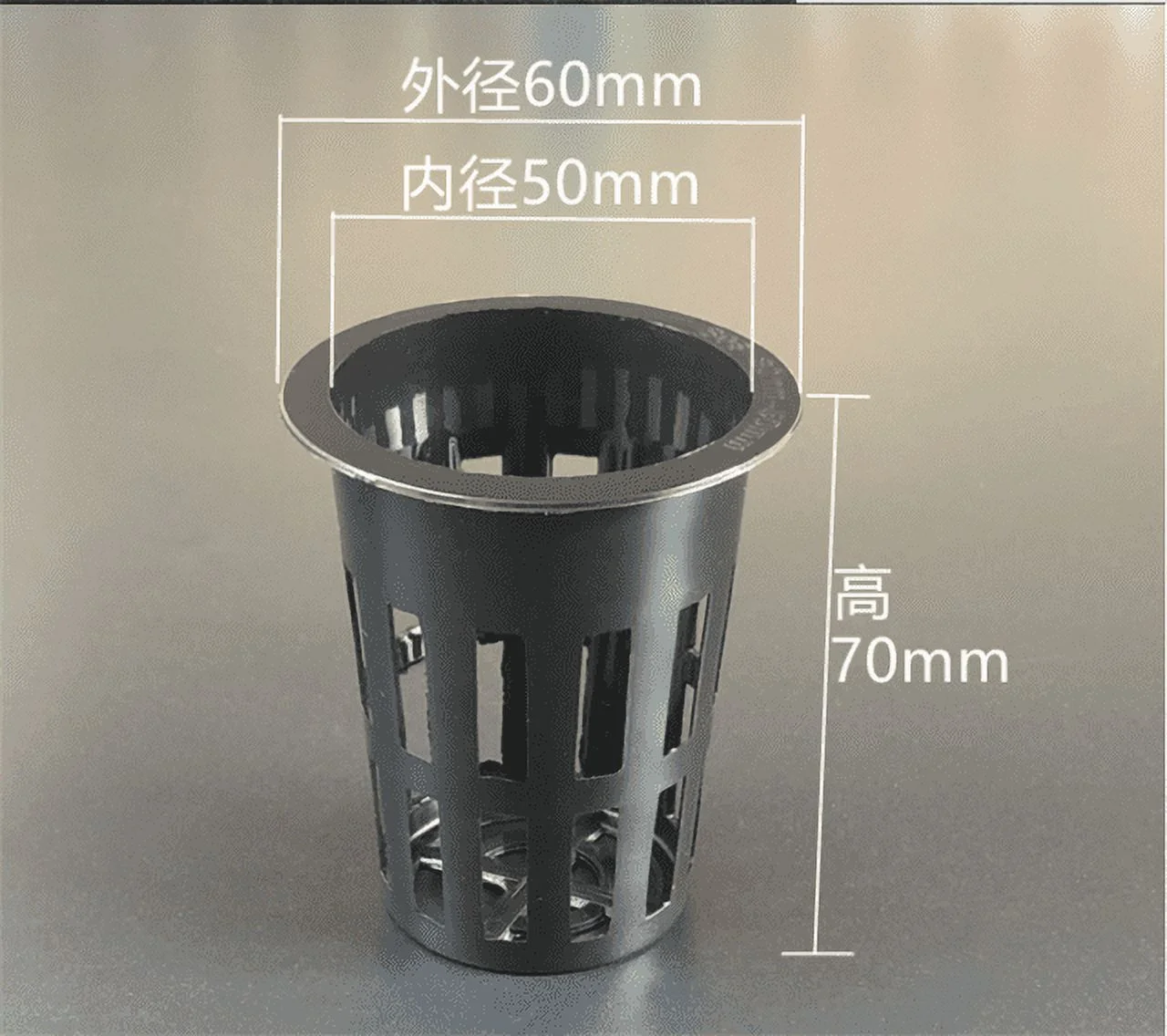 PP Hydroponics Plants Dedicated Solid Root Colonization Basket Vase  Cup Water Garden Aquarium Container