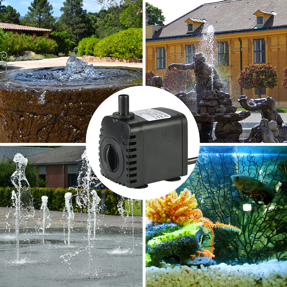 Water Strider Fountains Pump,Water 8W Submersible Water 600L/H 8W Submersible Water 2 Nozzles Pump Submersible Water Pump Pond Water 2
