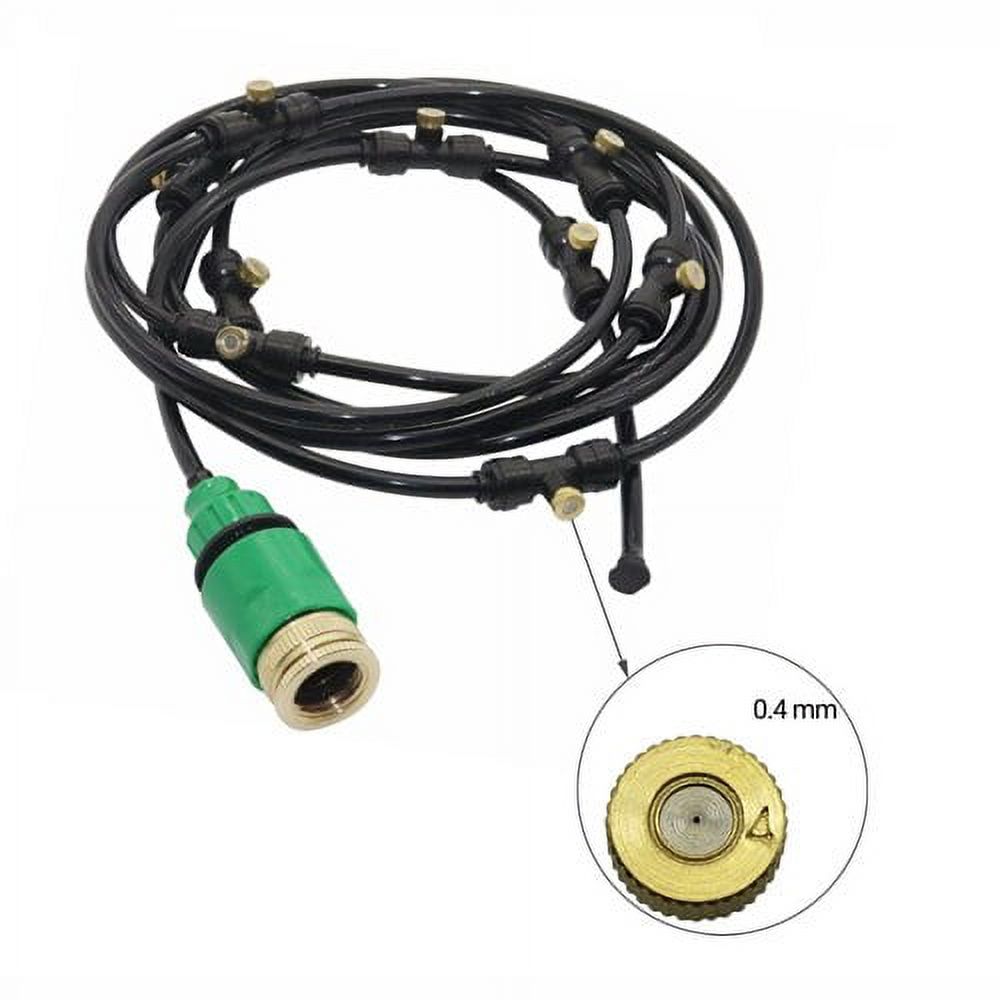 DIY garden Drip Irrigation System sprinkler Garden Hose Kits mist system 10m 4/7mm hose 15 Pcs low pressure nozzle with tees