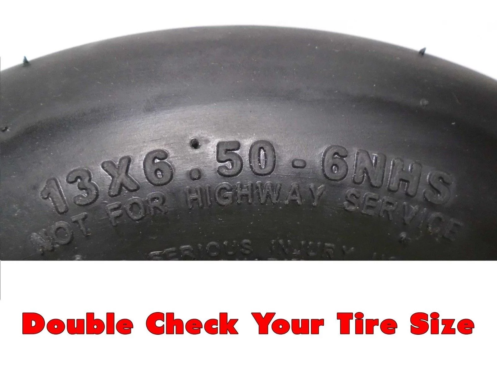 (1) 13x6.50-6 Smooth 4 Ply Tires Scag, Gravely, Hustler, Toro, Ferris.