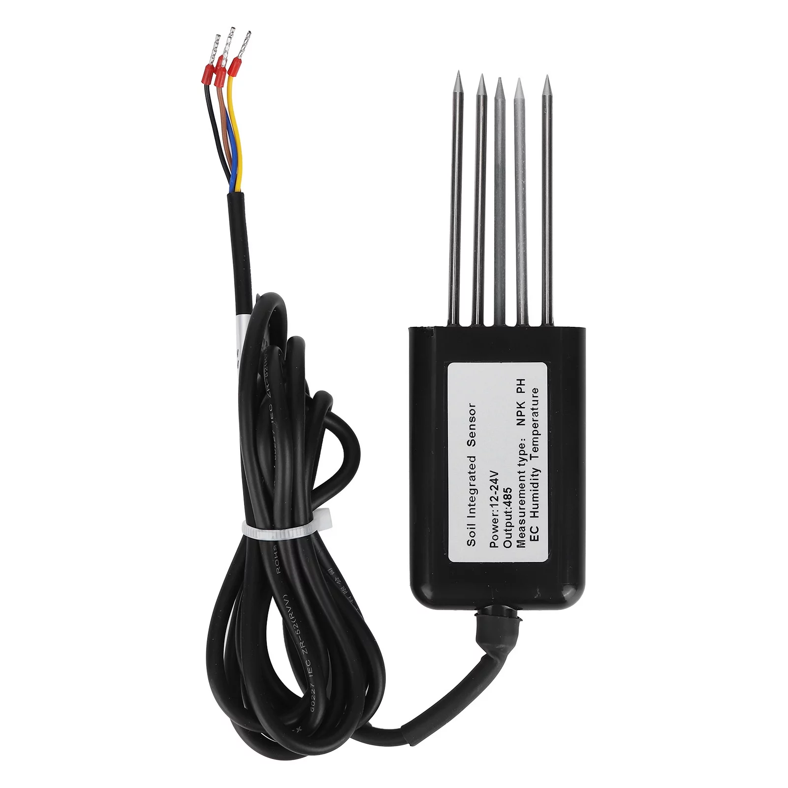 BLLBOO-soil npk tester- Soil EC Sensor-Soil Detector RS485 5Pin Soil PH NPK Temperature and Humidity EC Sensor Conductivity Detector Tester