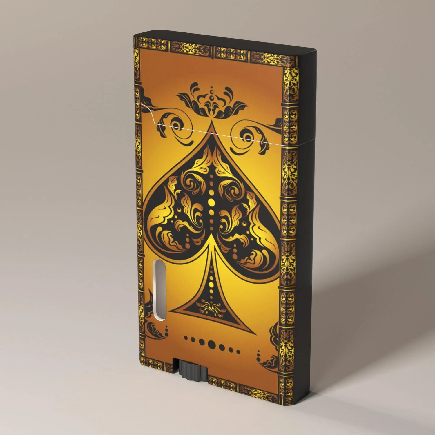 ZORMAN Black Gold Poker Metal Butane Torch Lighter,Jet Flame Cool Windproof Lighters,Jet Torch Adjustable,Refillable Butane Lighter,Kitchen BBQ Candles