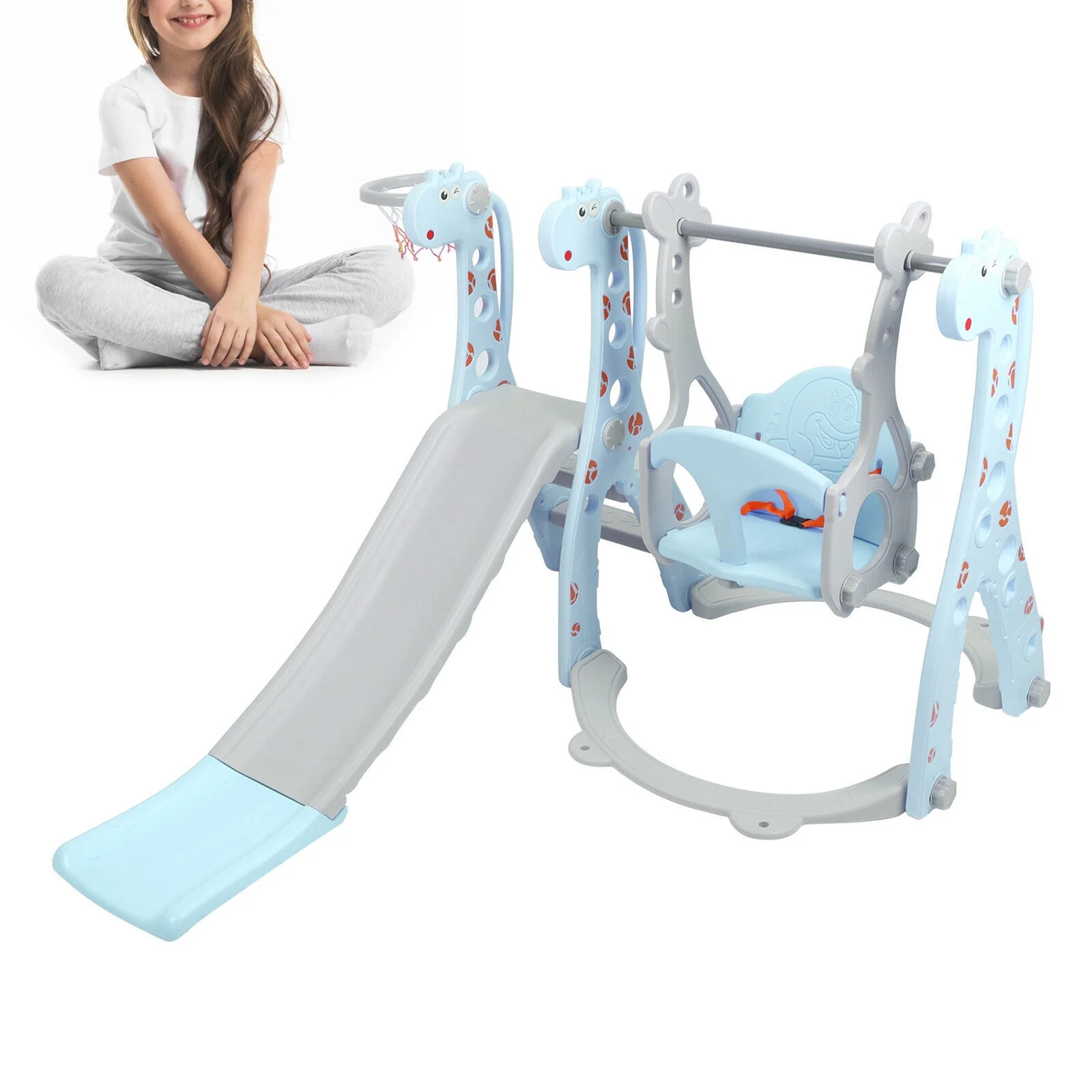 Toddler Climber Slide and Swing Set Kids Baby Indoor Outdoor Sports Activities
