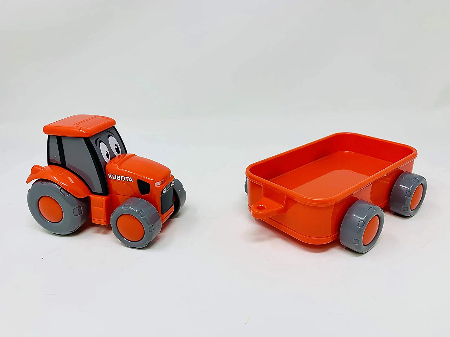 New-Ray Pre-School Kubota Lil' Orange Farm Tractor and Wagon