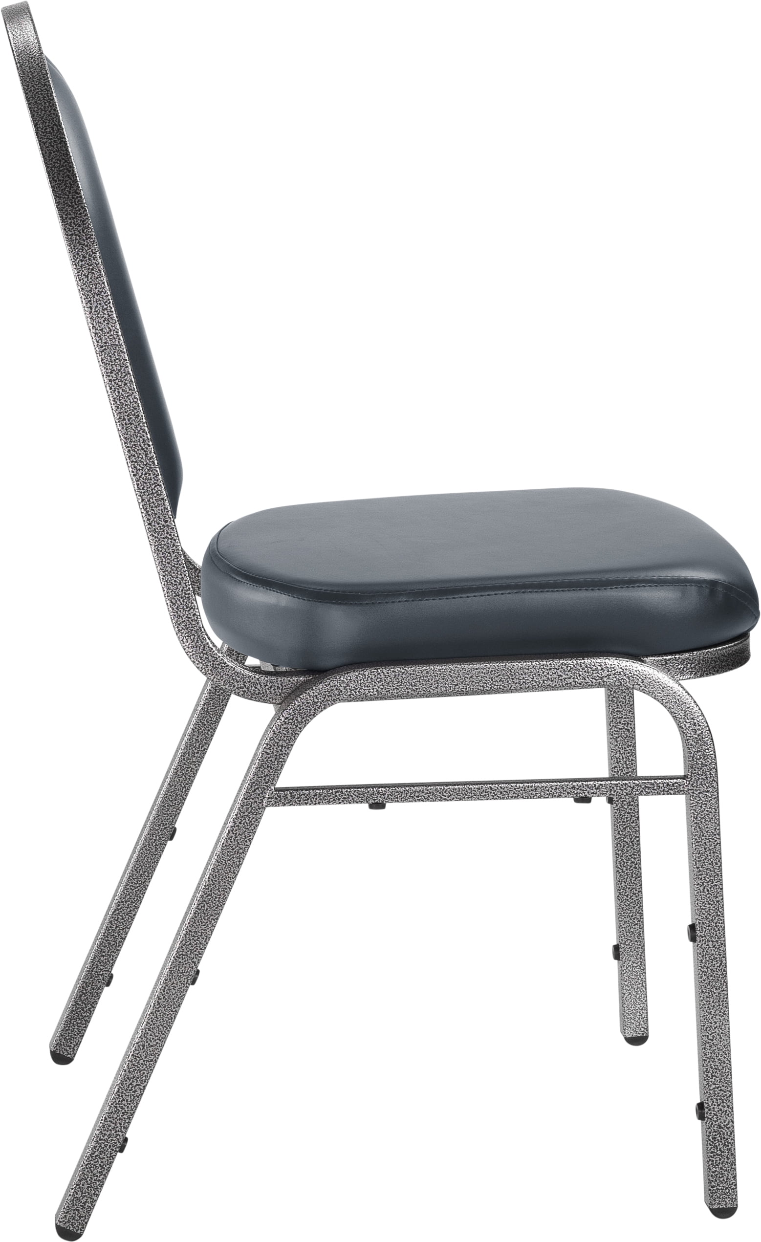 (Pack of 2) NPS 9200 Series Premium Vinyl Upholstered Stack Chair, Midnight Blue Seat