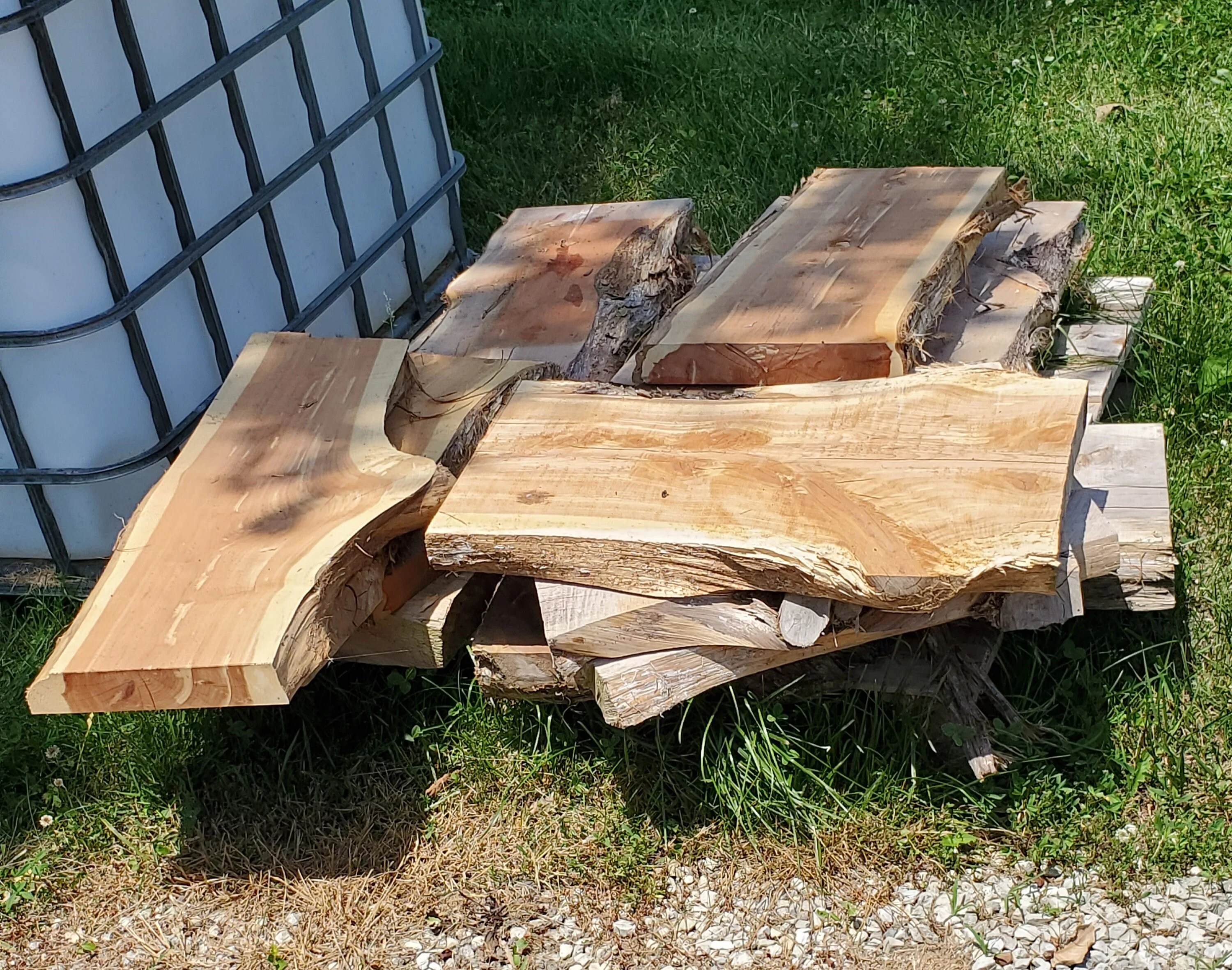 2' Live Edge Eastern Red Cedar Slab / Plank