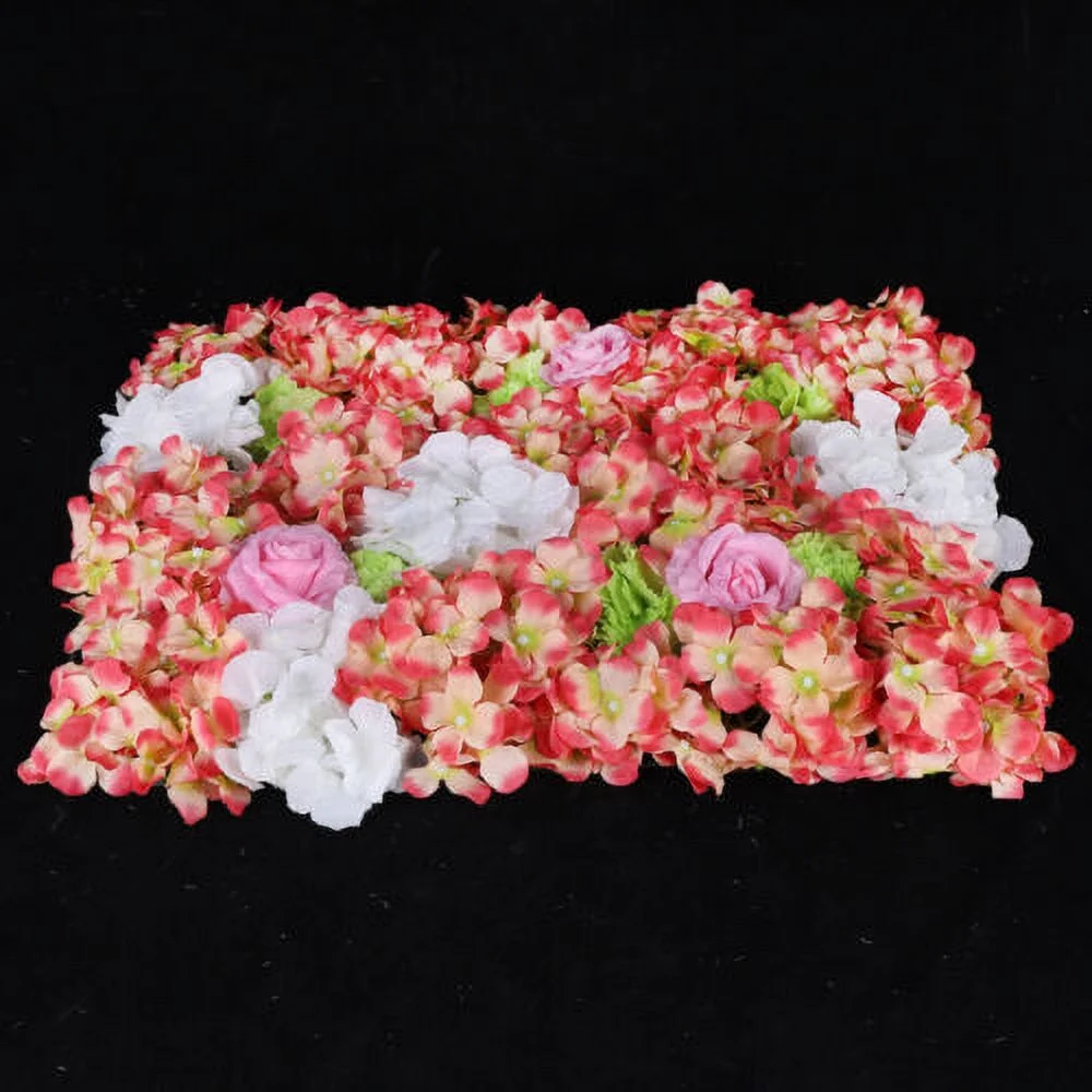 6 Pack Artificial Fake Flower Hydrangea Wall Panel Banquet Wedding Backdrop Wall