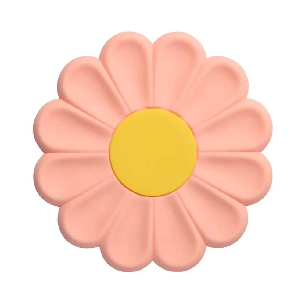 Kitchen Accessories Daisy Flower Pot Pad Dining Pads Placemats Table Placemat Coasters Pads Heat Insulation Mat Non-slip Coasters PINK