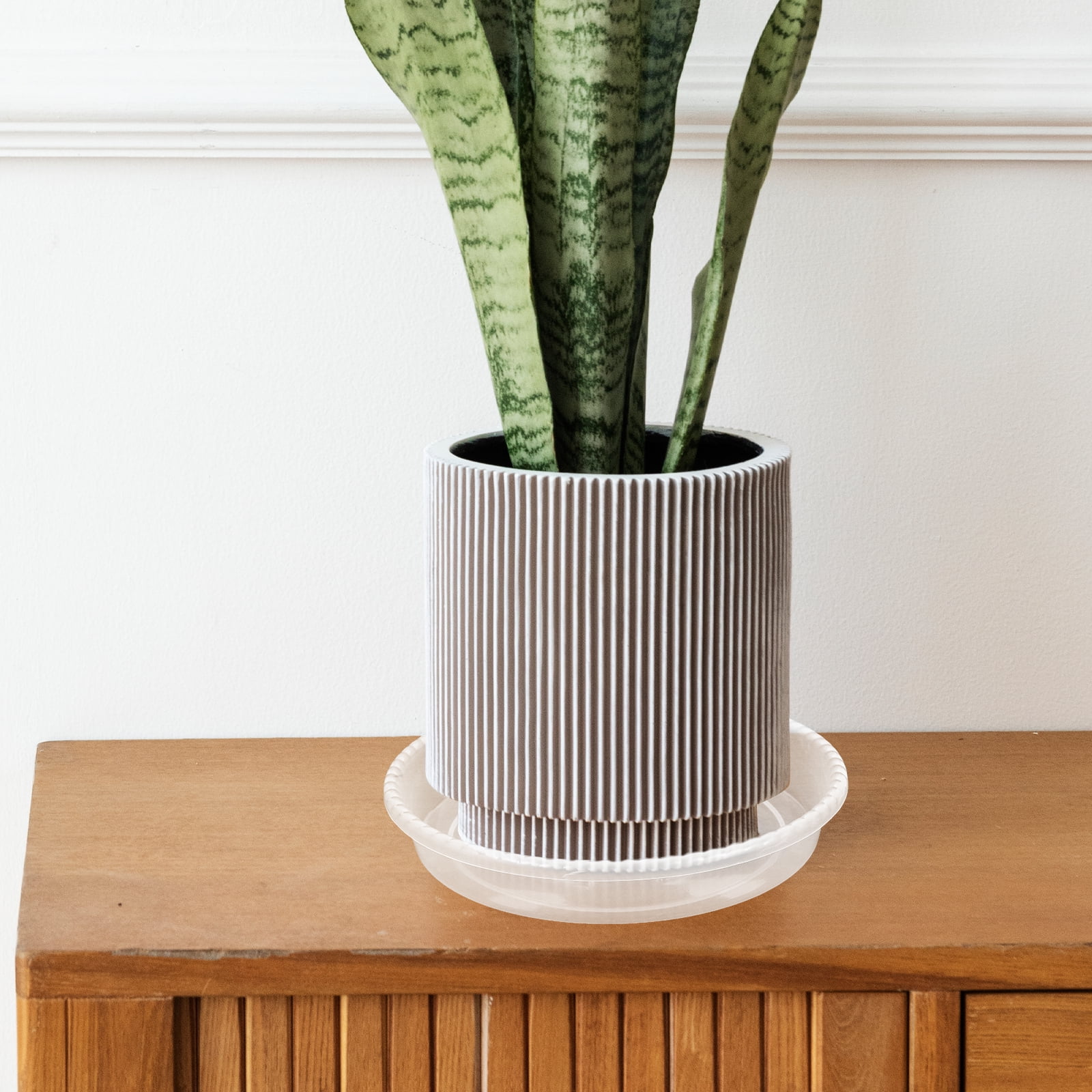 30 Pcs Flower Pot Holder Plant Tray Round Planter Water Flowerpot Bottom Trays Plastic Bases Drip Large