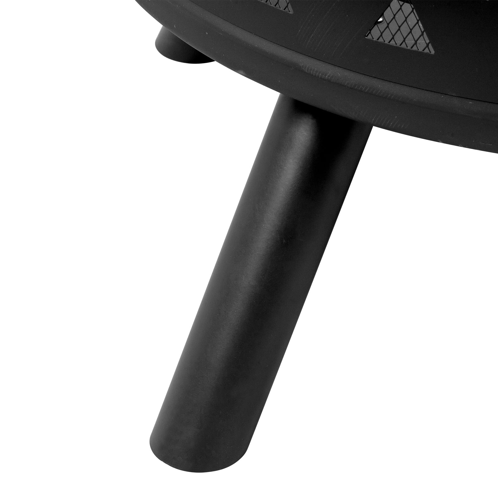 38 Black Metal Fire Pit with Cooking Grates - Durable, Versatile, Multi-functional - Perfect for Outdoor Cooking & Entertaining