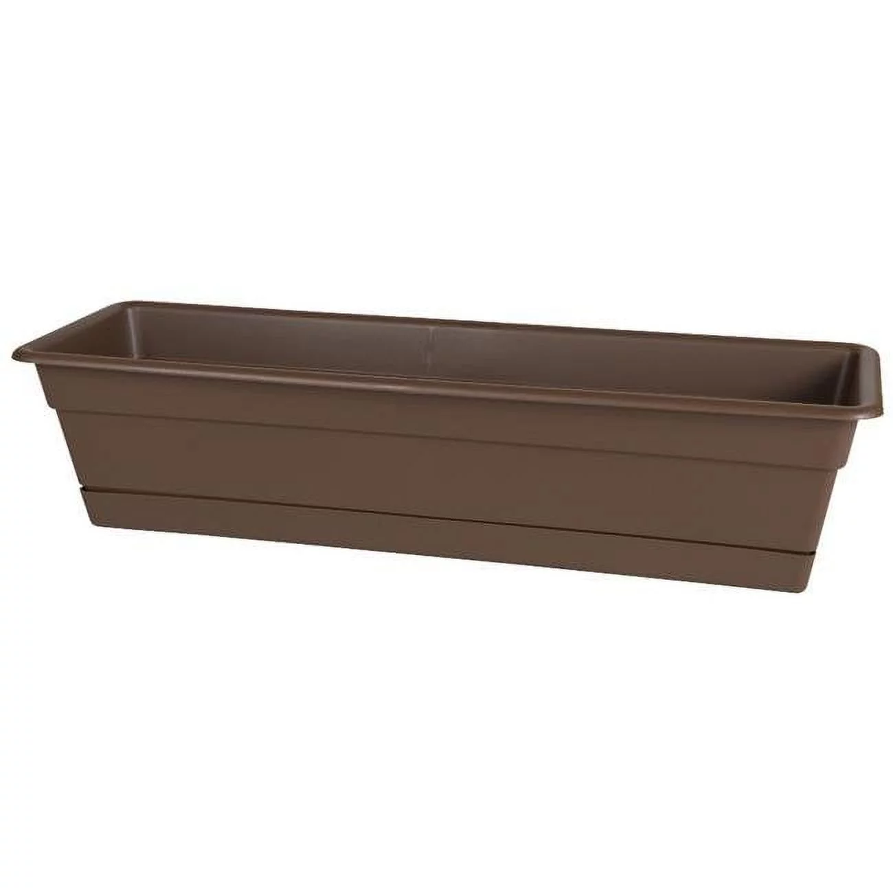 30 in. Dura Cotta Window Box Planter, Chocolate