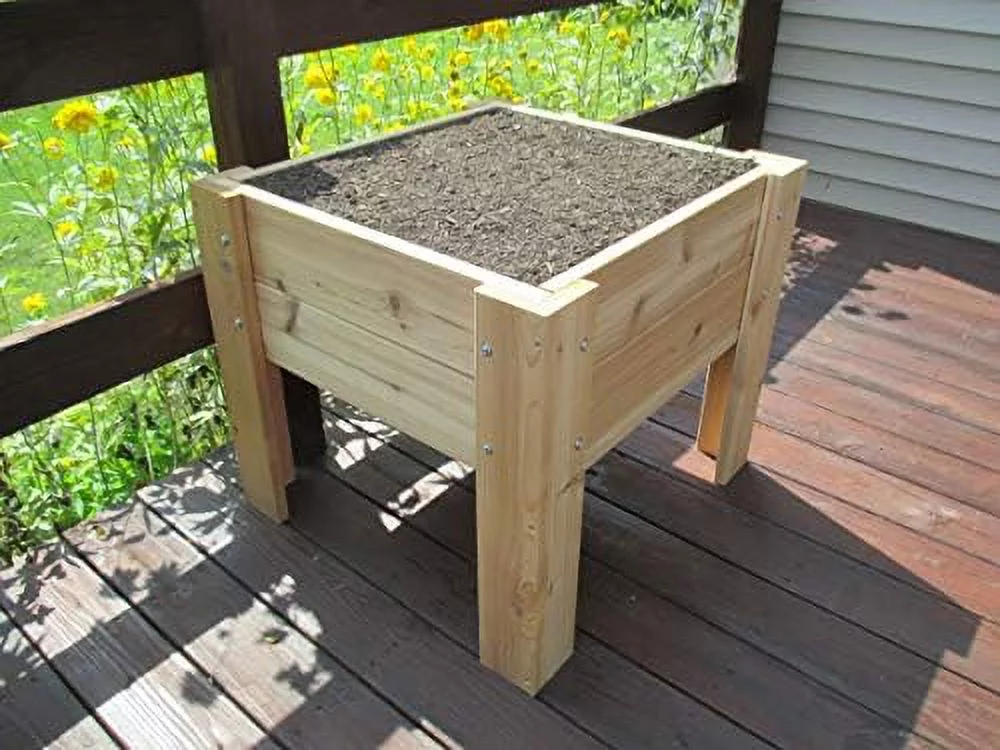 Elevated Cedar Planter 28