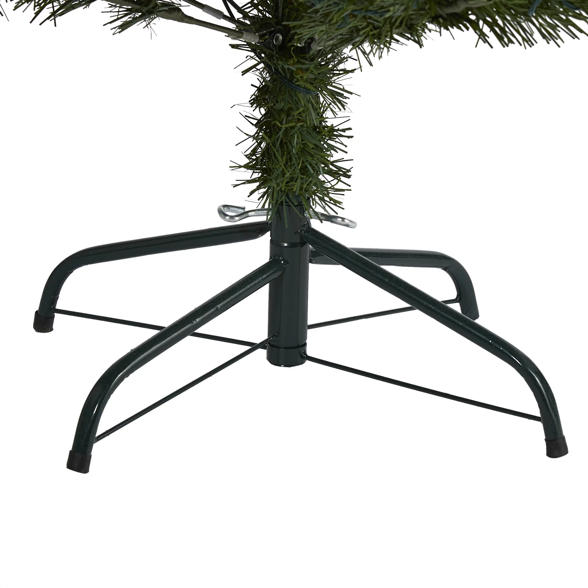 Nearly Natural 6' Green Spruce Artificial Christmas Tree with Pinecones Prelit 250 Clear LED Lights