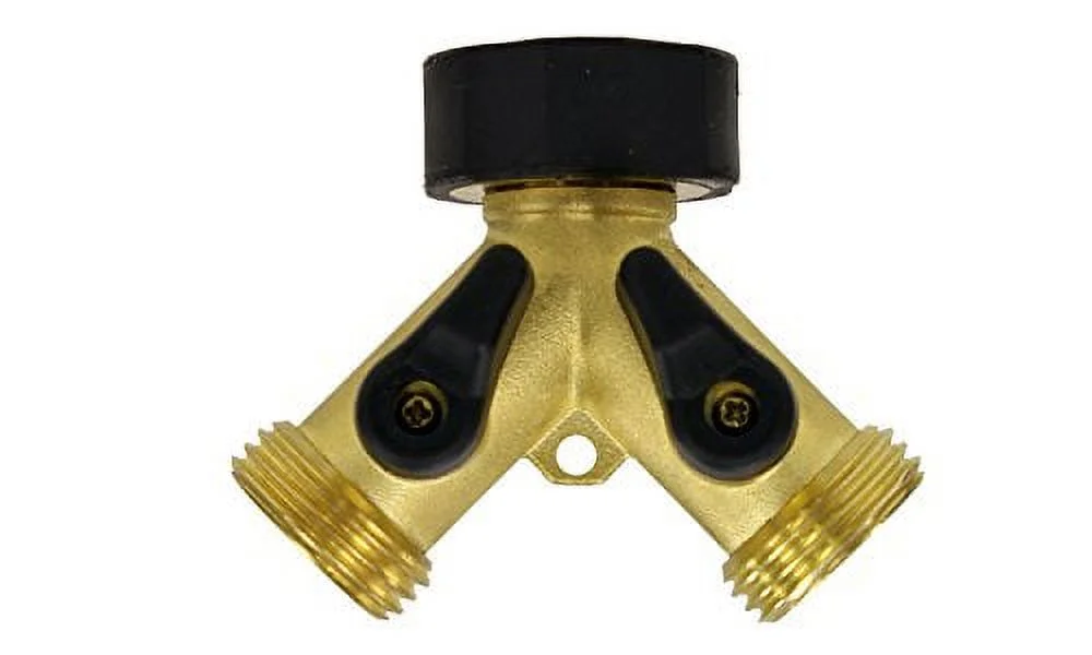Gilmour 813004-1001 TV165753 2-Way Connector, Brass