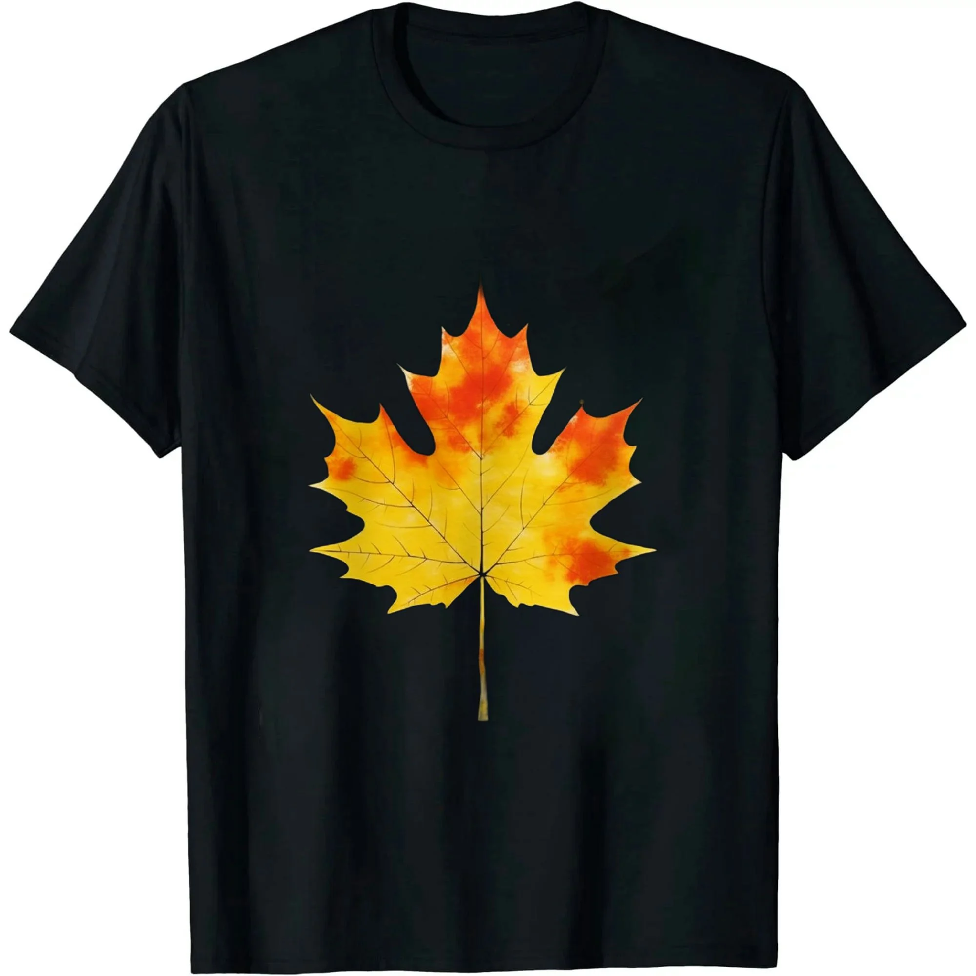 ARISTURING Maple Leaf Autumn Tree Orange Fall Leaves Season T-Shirt