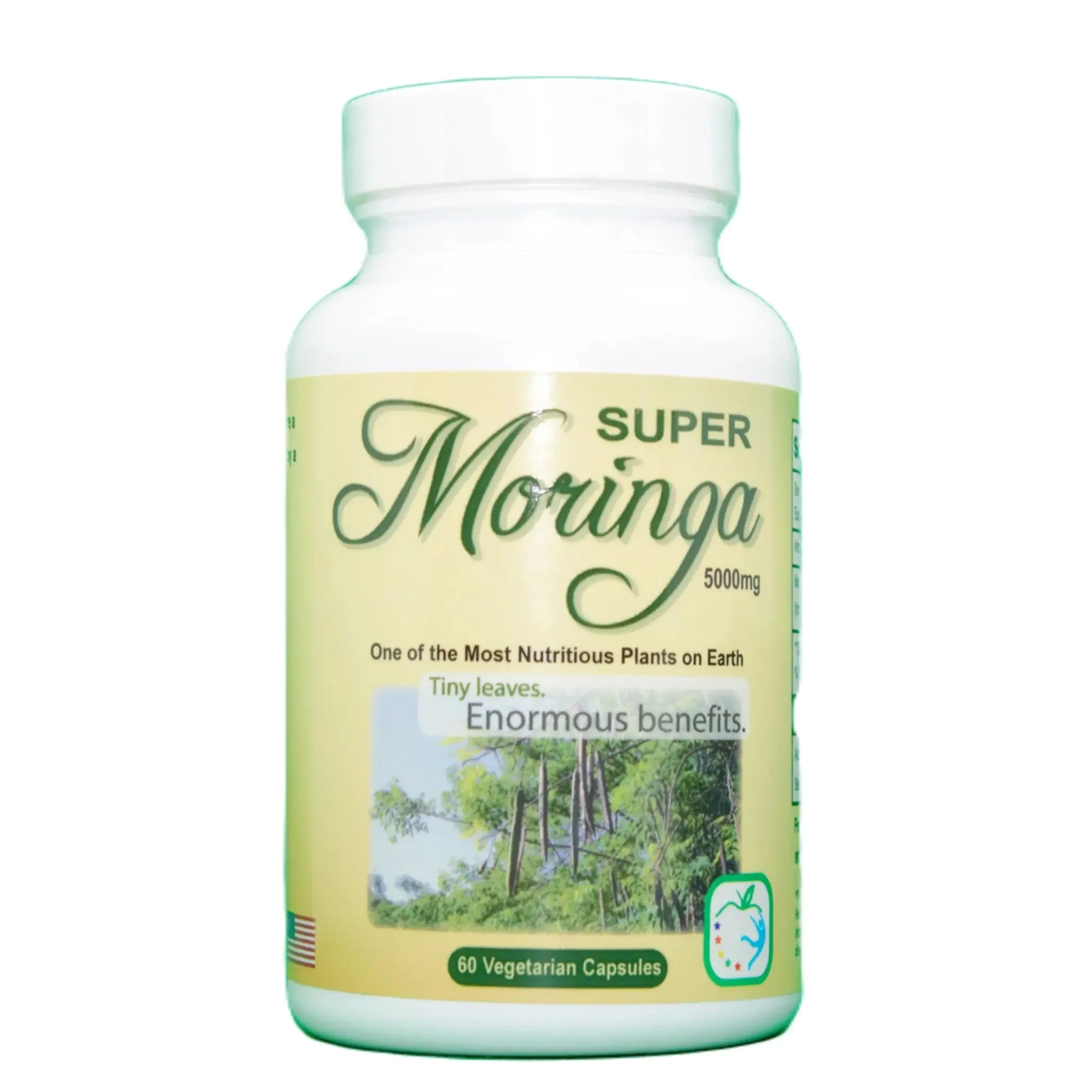 Manteniendo Tu Salud Super Moringa - Herbal Supplement - 5,000mg - 60 Veg Capsules