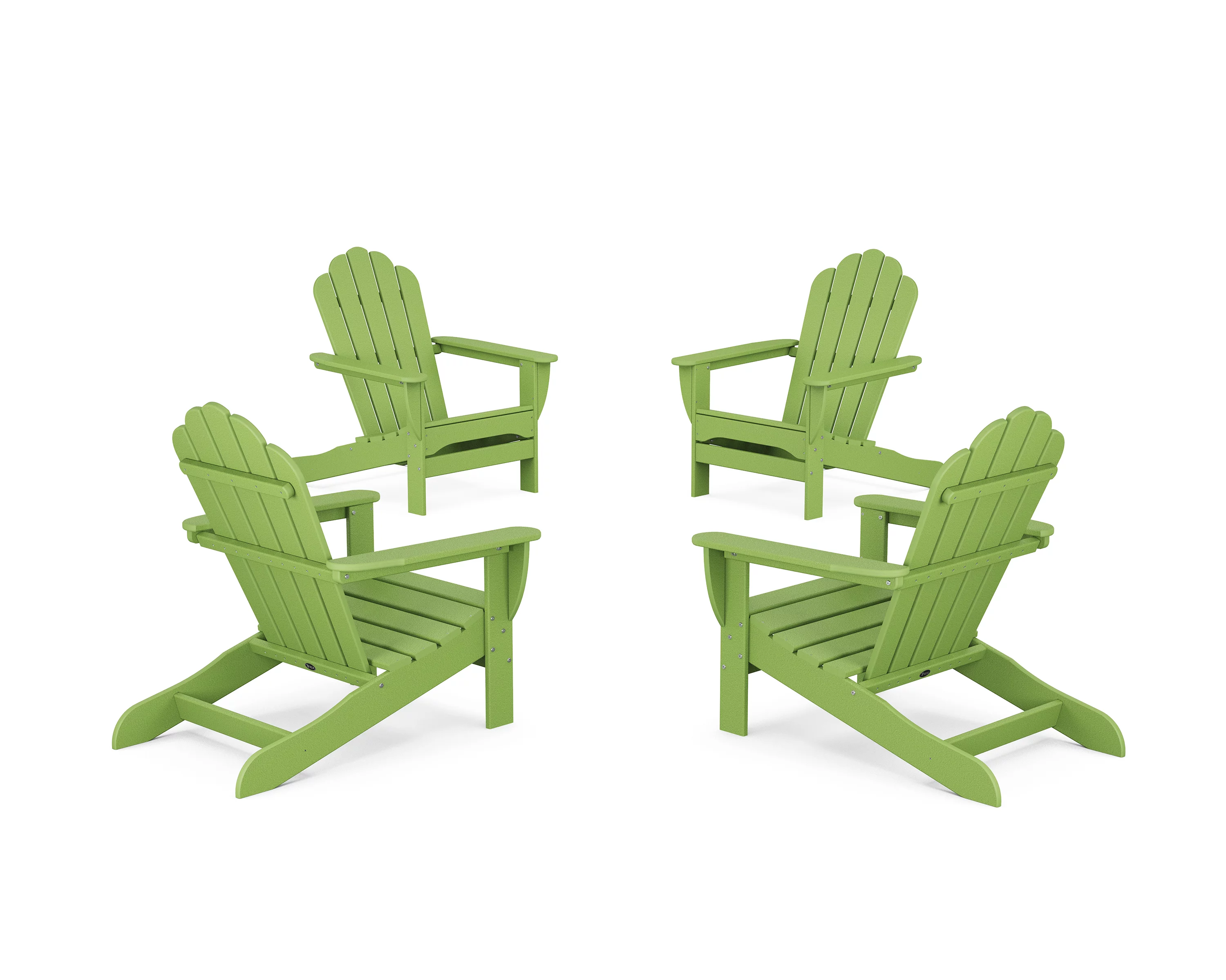 Trex® Outdoor Furniture™ 4-Piece Monterey Bay Oversized Adirondack Chair Conversation Set in Lime