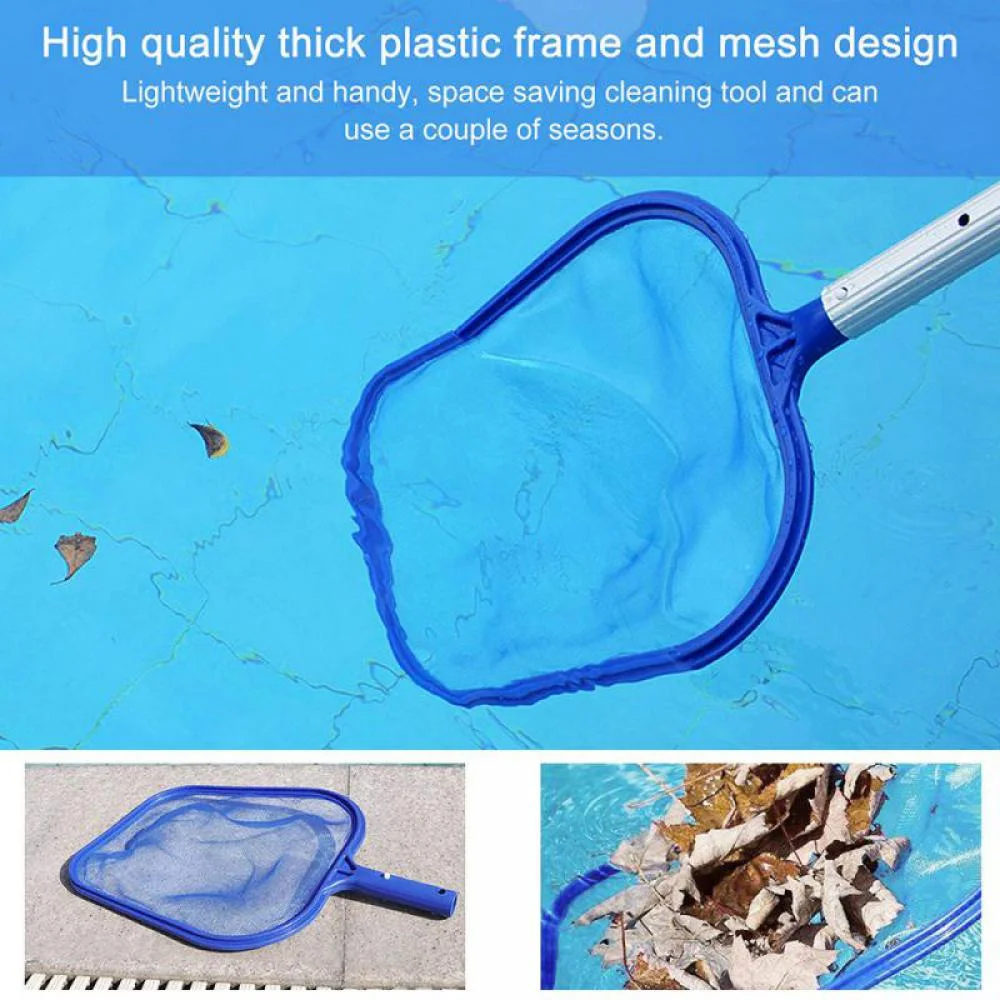 1-Swimming Pool Sweeping Net Fish Pond Skimmer Mesh Cleaning Leaf Skimmer Mesh Frame Net  For Swimming Pool Cleaning Tools