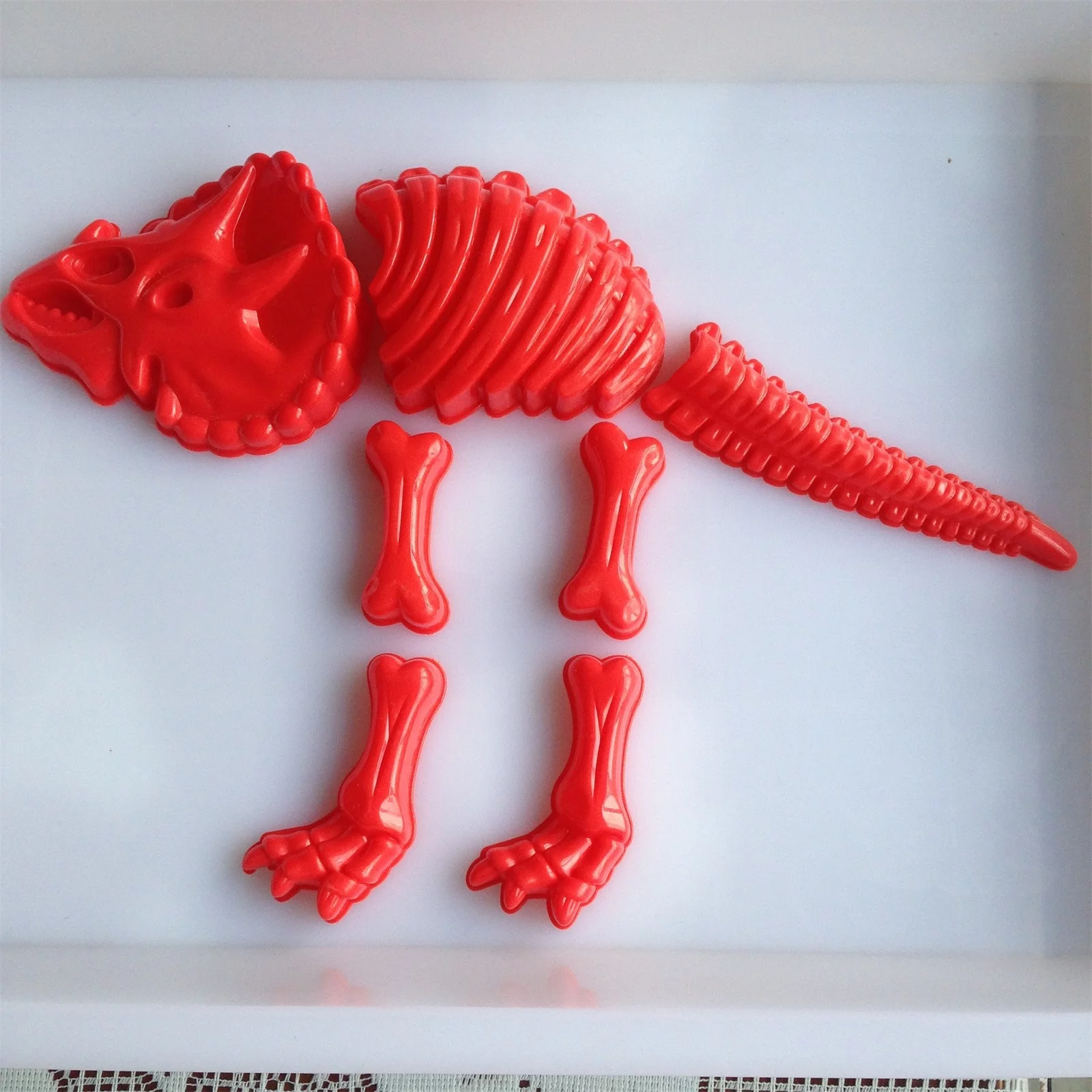 Spin And Seaway Water Table Play Sand Molds Dinosaur Skeleton Molds Children's Educational Beach Toys Summer Series