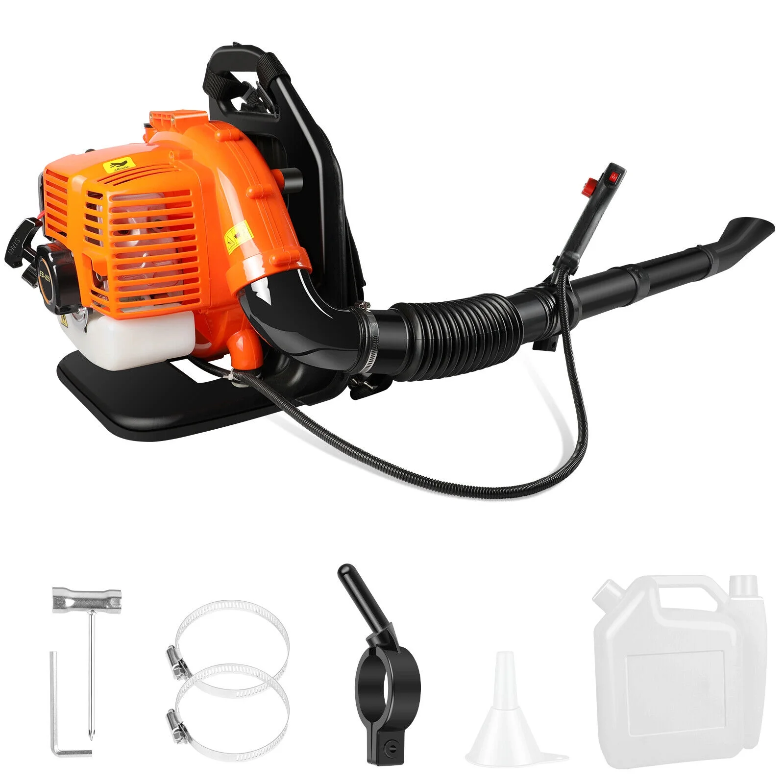 Backpack 43CC Leaf Blower Gas Powered Snow Blower 665CFM 270MPH 2-Stroke 3HP US