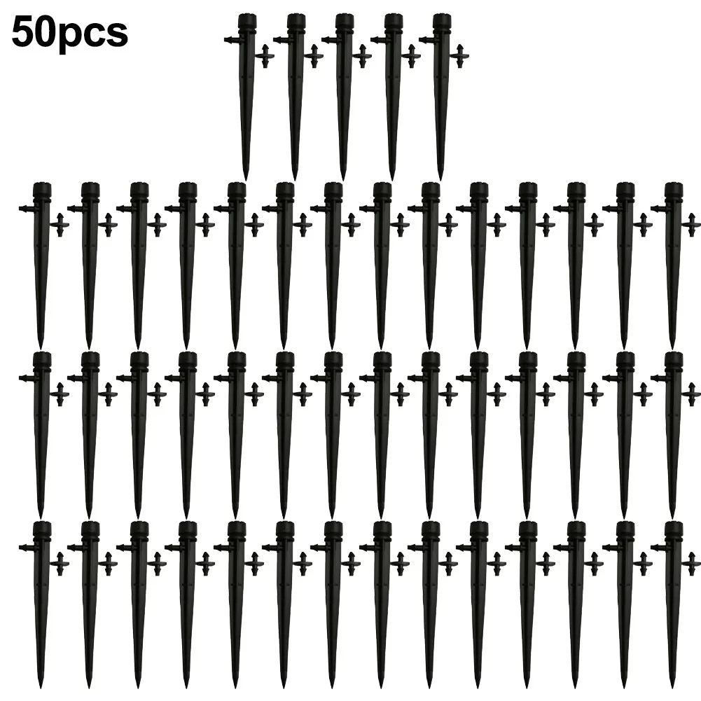 50 Pcs Irrigation Drippers Drip Emitters Micro Spray Adjustable Sprinkler Garden