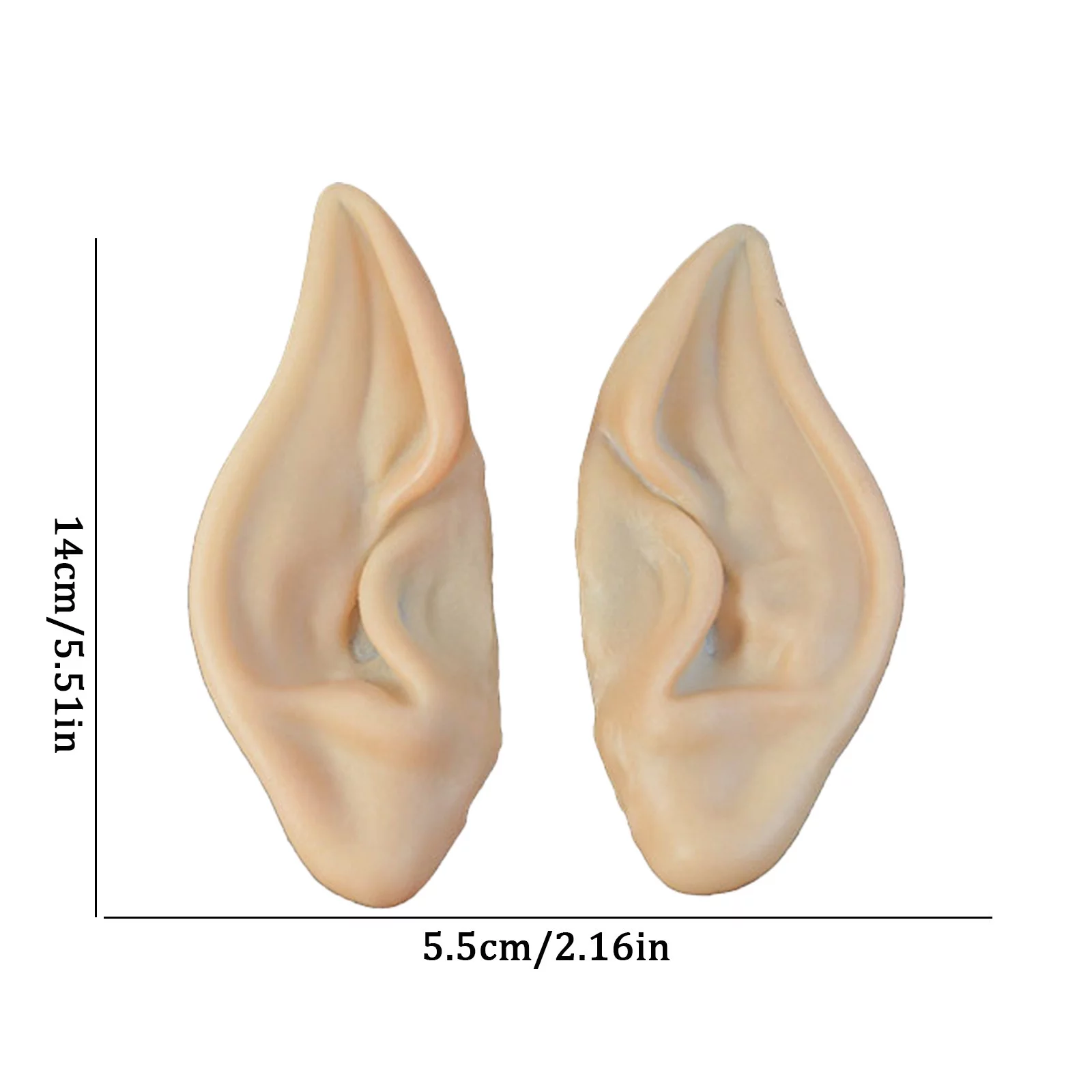 Capes Winter 1 Pairs Latex Ear Pointed Goblin Ears Pointed Dress Up Party Props Party Ear Goblin Ears 2 Size Ear Elven Fairy Ears Masquera