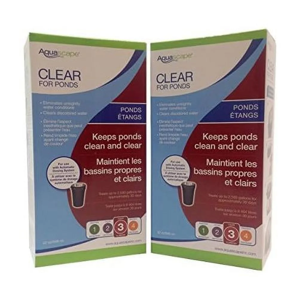 AQUASCAPE 2-Pack Of Clear For Ponds 32 Ounce Refill For Aquascape Automatic Dosing System Clarifies Water