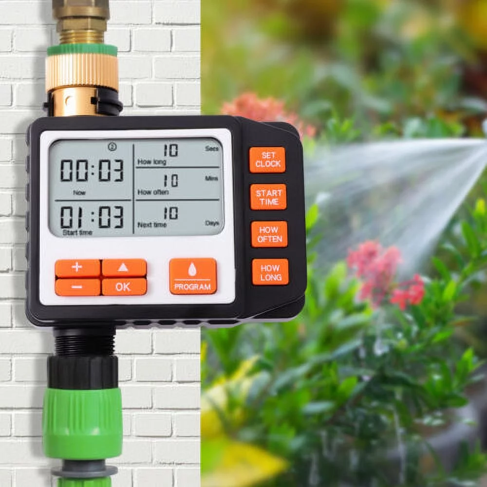 Auto Sprinkler Timer Water Hose Garden Irrigation Timer with 3 Programmable
