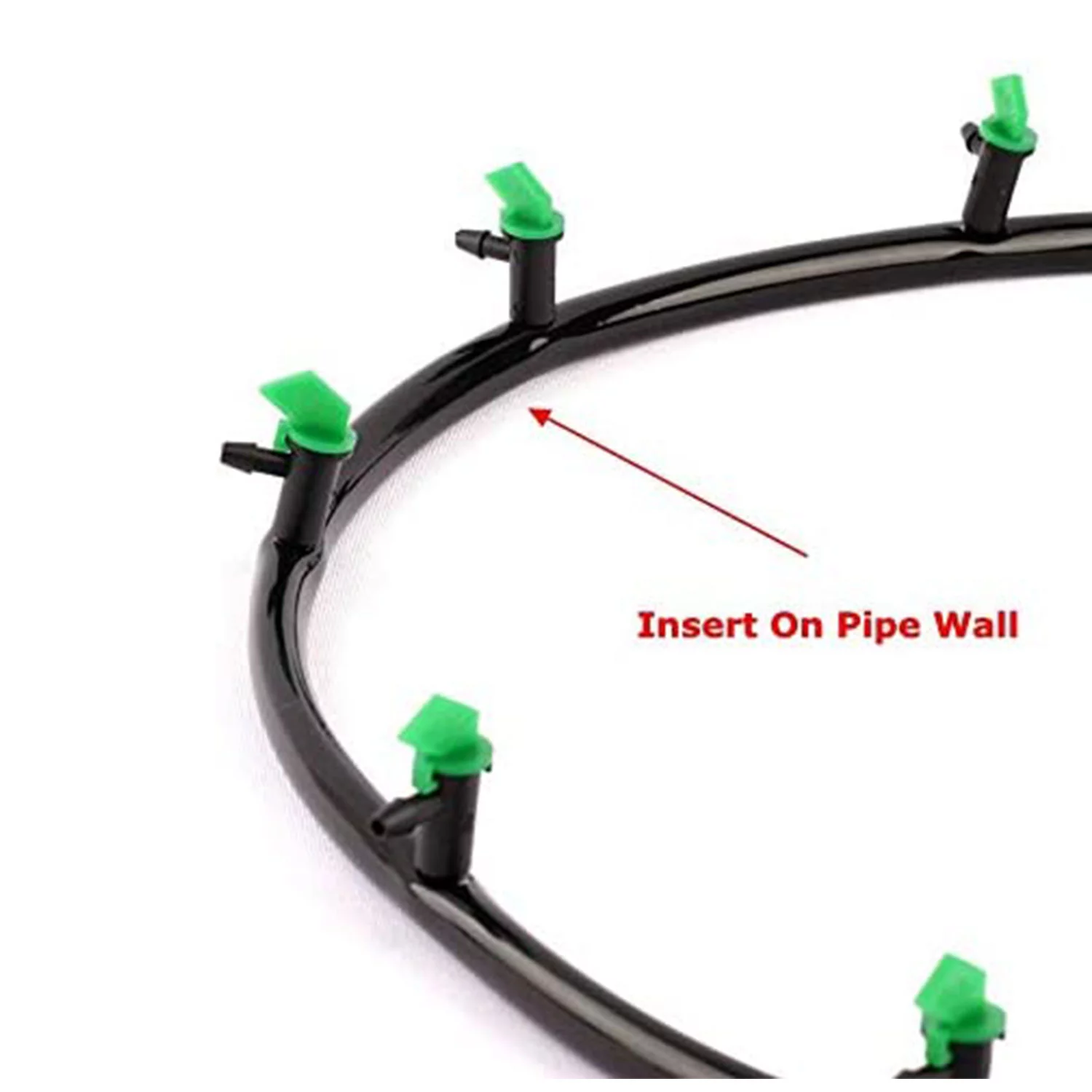 SENRISE 100pcs Drip Emitters Irrigation Spray Drip for Flowers Vegetables Lawn Garden Greening Green