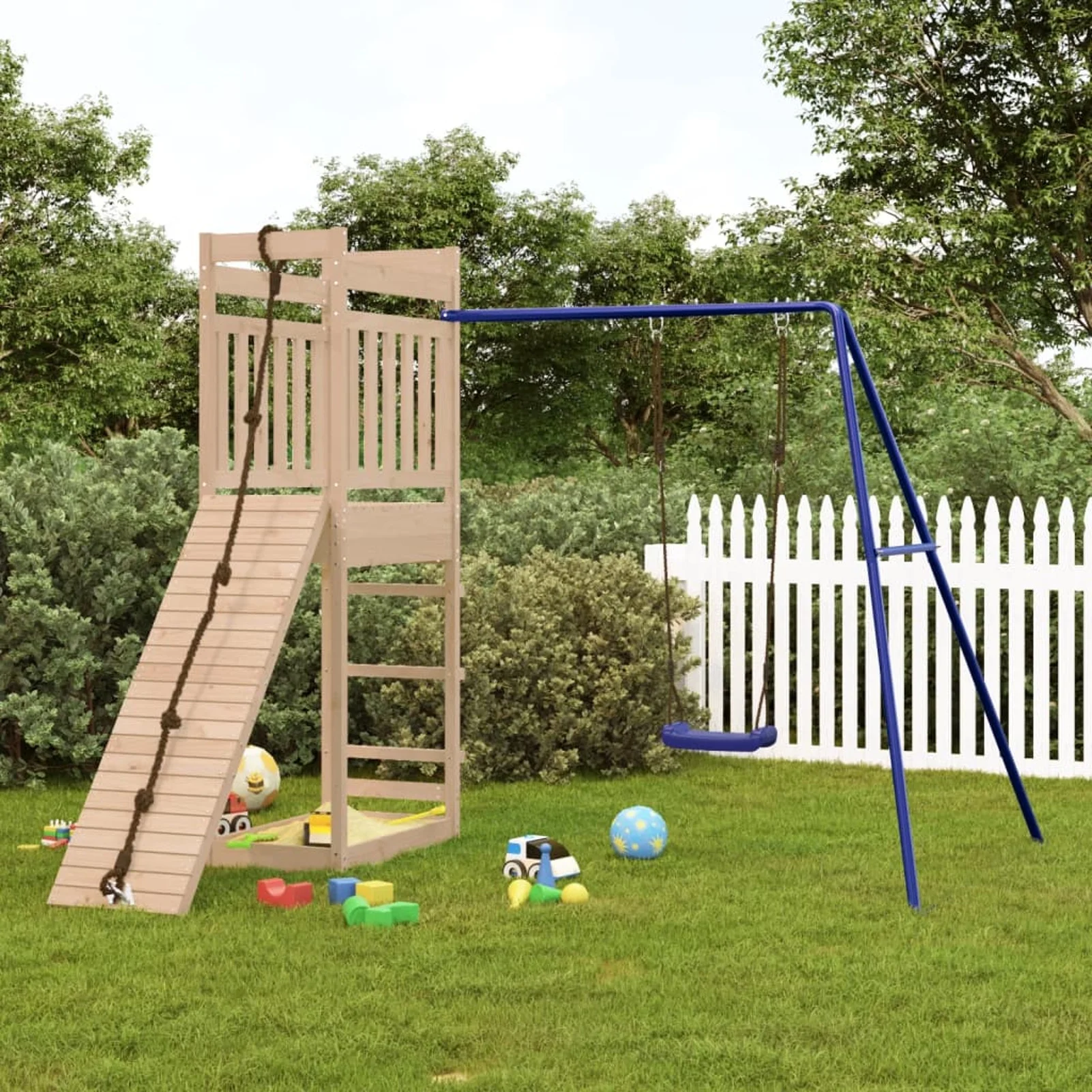Walmeck Playset Solid Wood Pine
