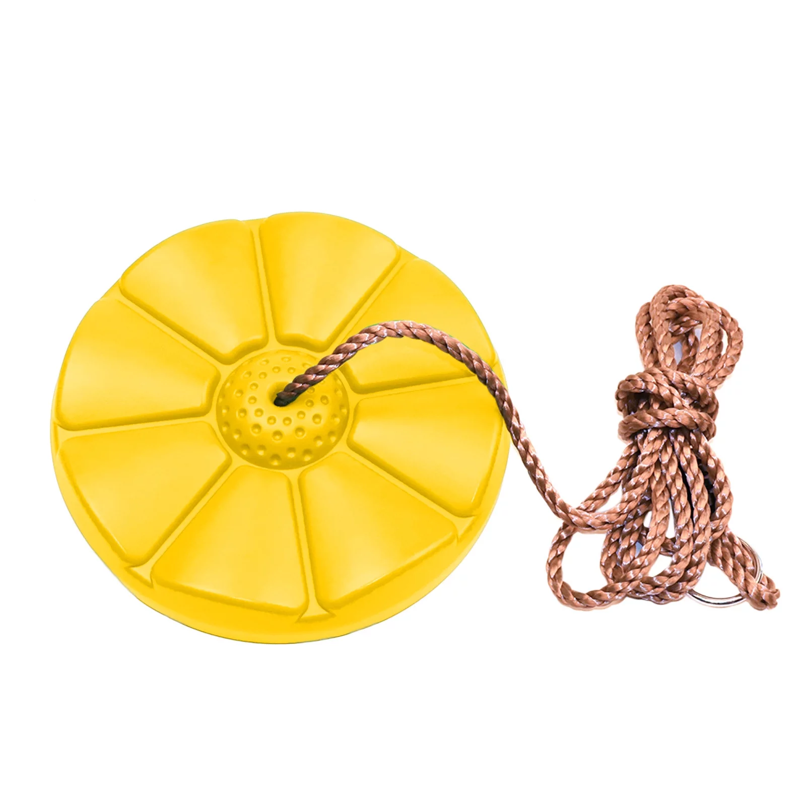 EDFBUYKRS Children's Swing with Petals Seat Outdoor Sports Climbing Rope Disc Swing 11inch