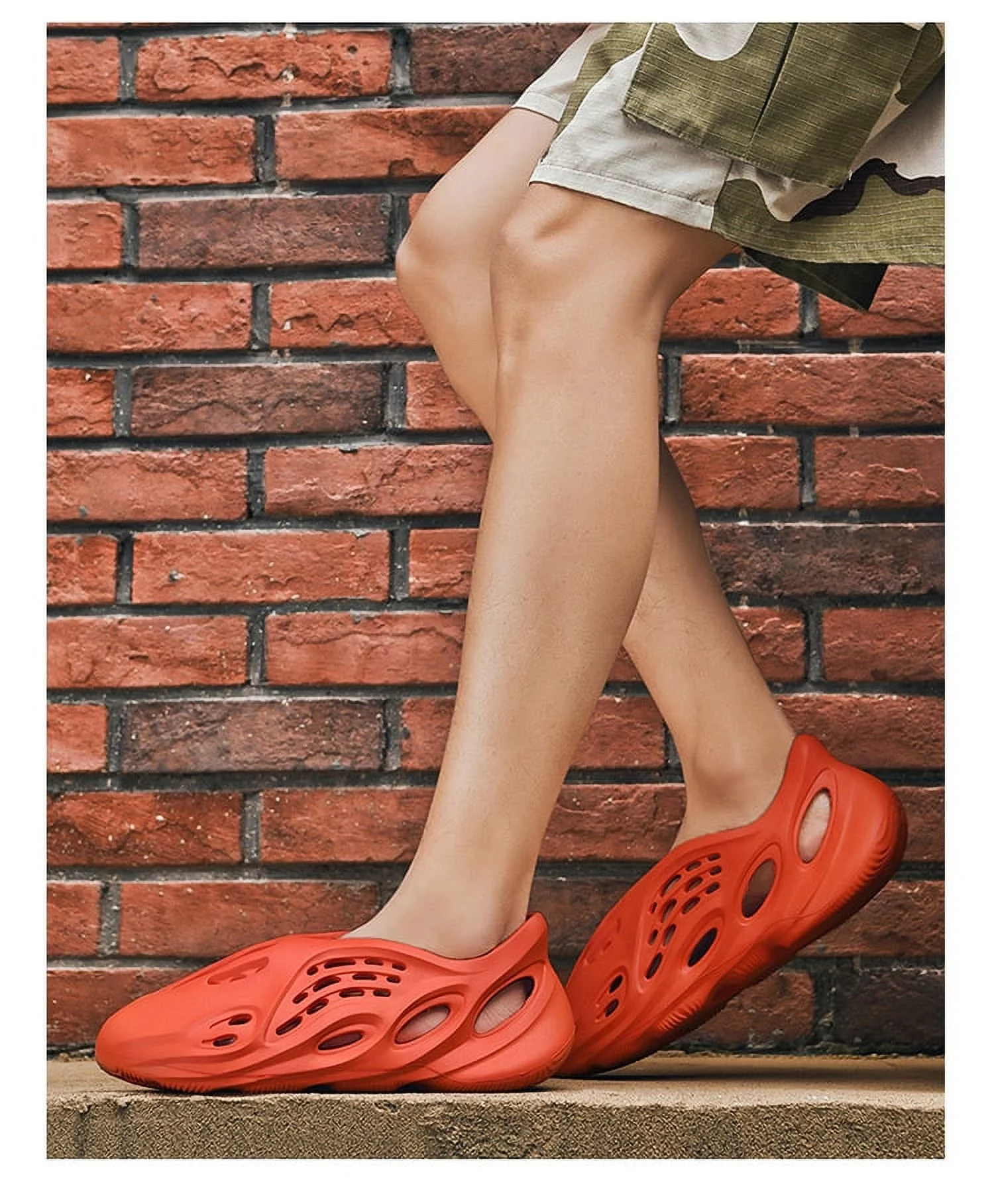 Unisex Garden Clogs Shoes Slip on Water Shoes Work, Nurse Shoes（Red 7）