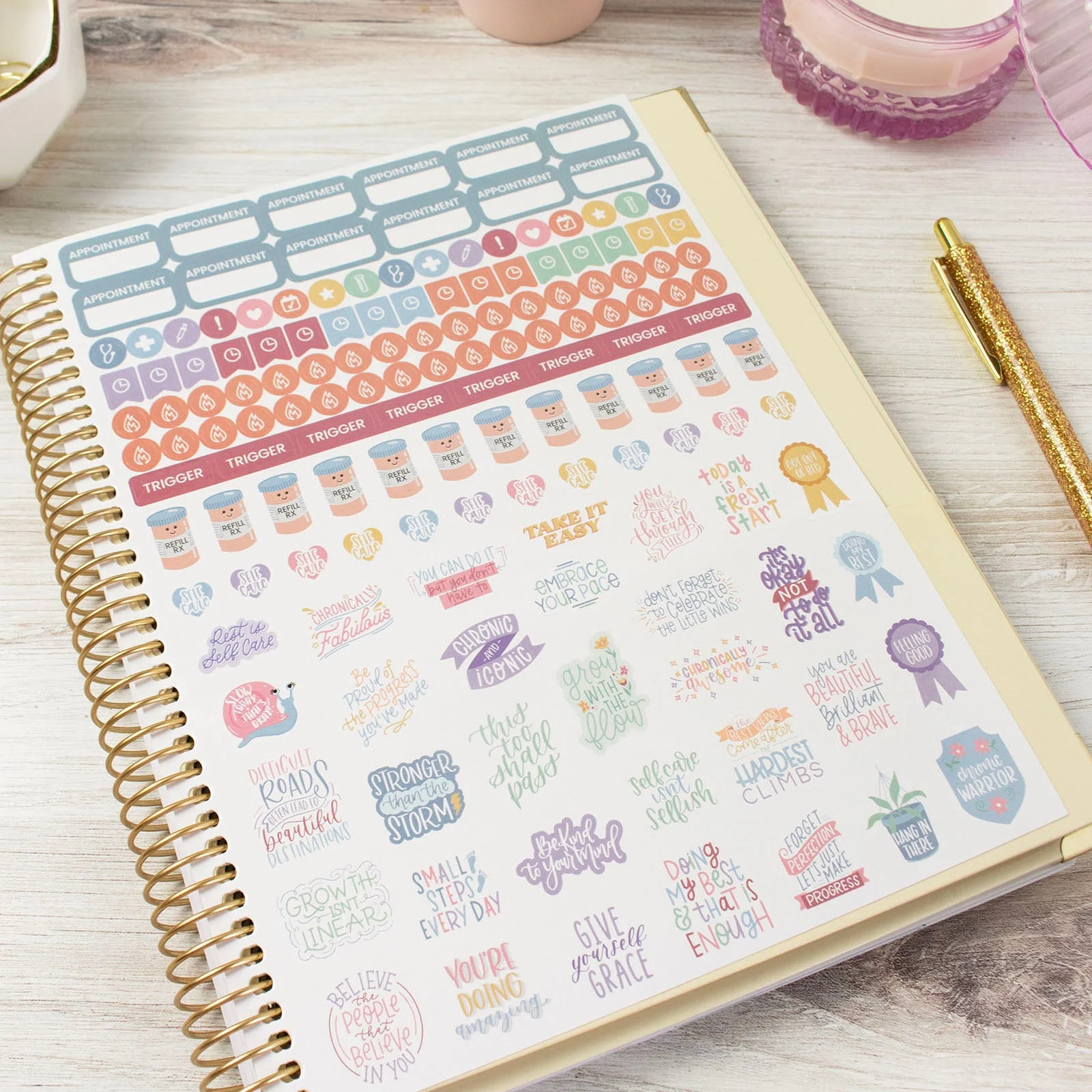 bloom daily planners Chronic Illness Planner, You Are Stronger Than You Think