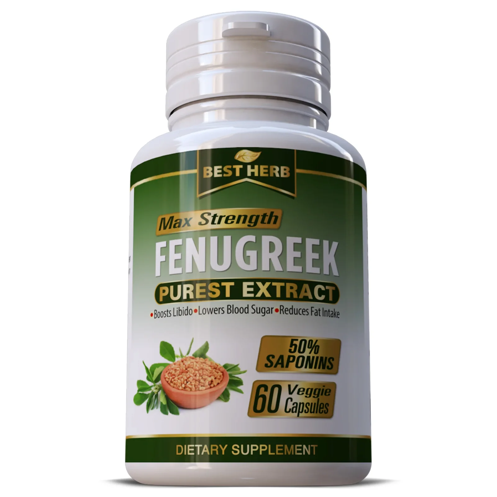 Fenugreek Seed Purest Extract Sexual Health Capsules 60 Count