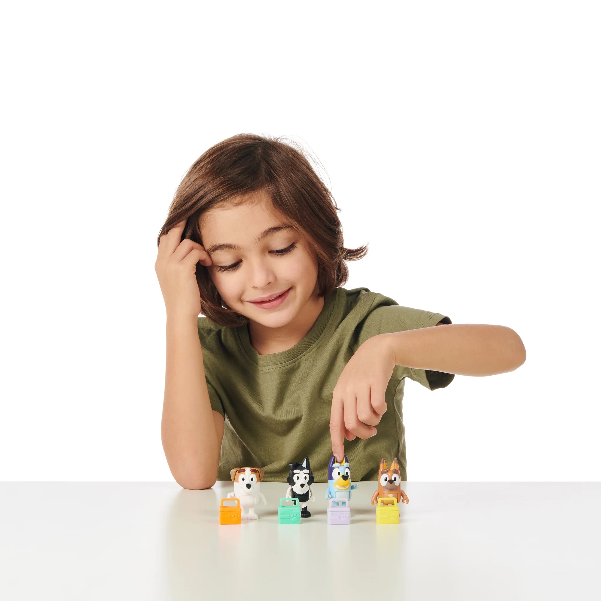 School Friends - Bluey, Jack, Pretzel and Mackenzie ,4-Pack, 2.5-3 inch Figures, Preschool, Ages 3+