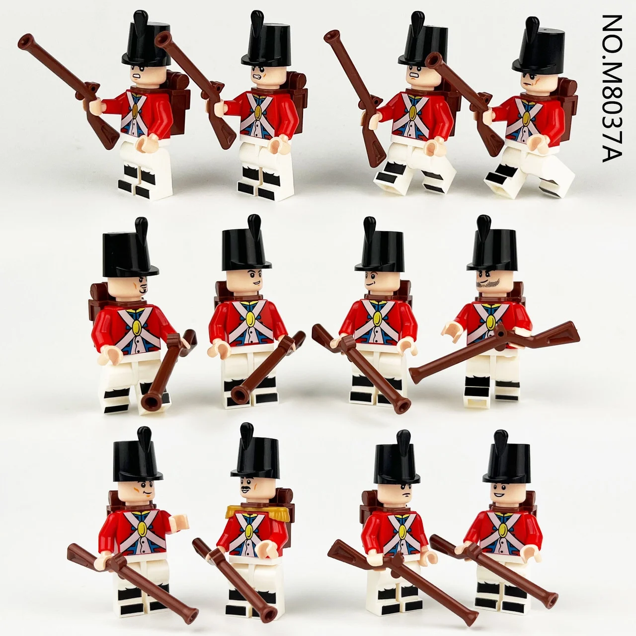 British Red Coats Custom Army Lot 12pcs