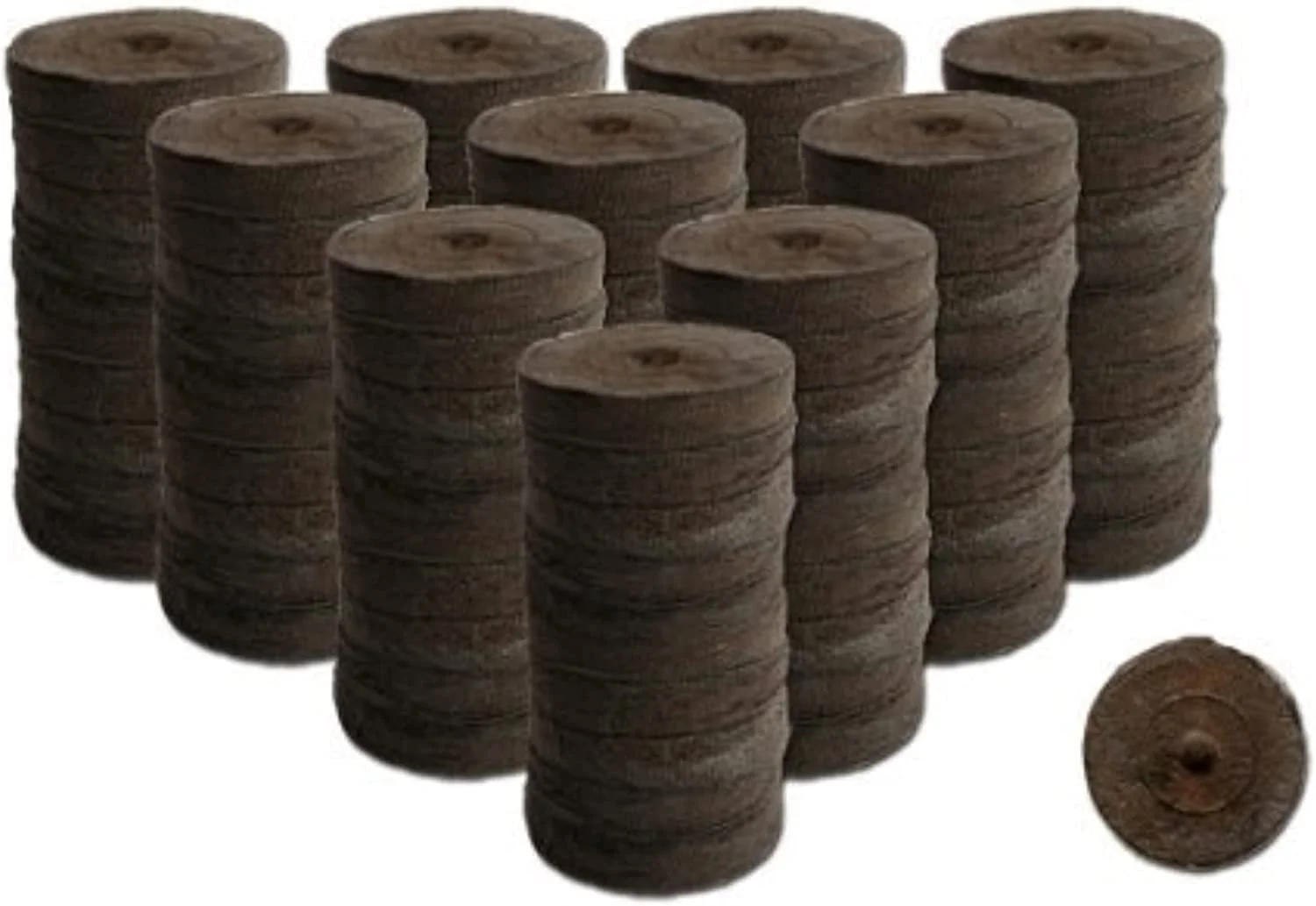 100 Count- Jiffy 36 MM Peat Soil Pellets Seeds Starting Plugs: Indoor Seed Starter- Start Planting Indoors for Transplanting to Garden or Planter Pot