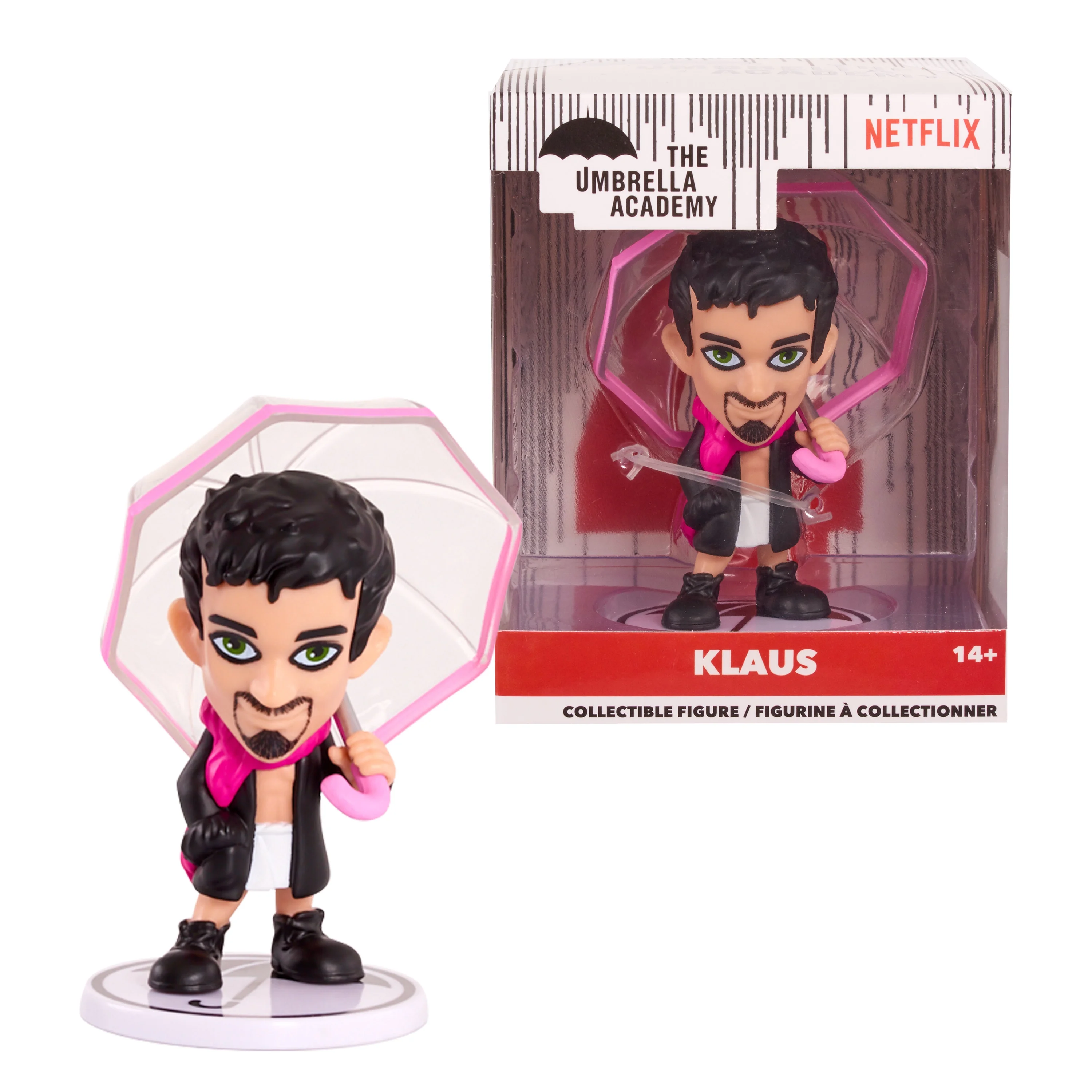 The Umbrella Academy 3.5” Stylized Collectible Figure- Klaus,  Kids Toys for Ages 14 Up, Gifts and Presents