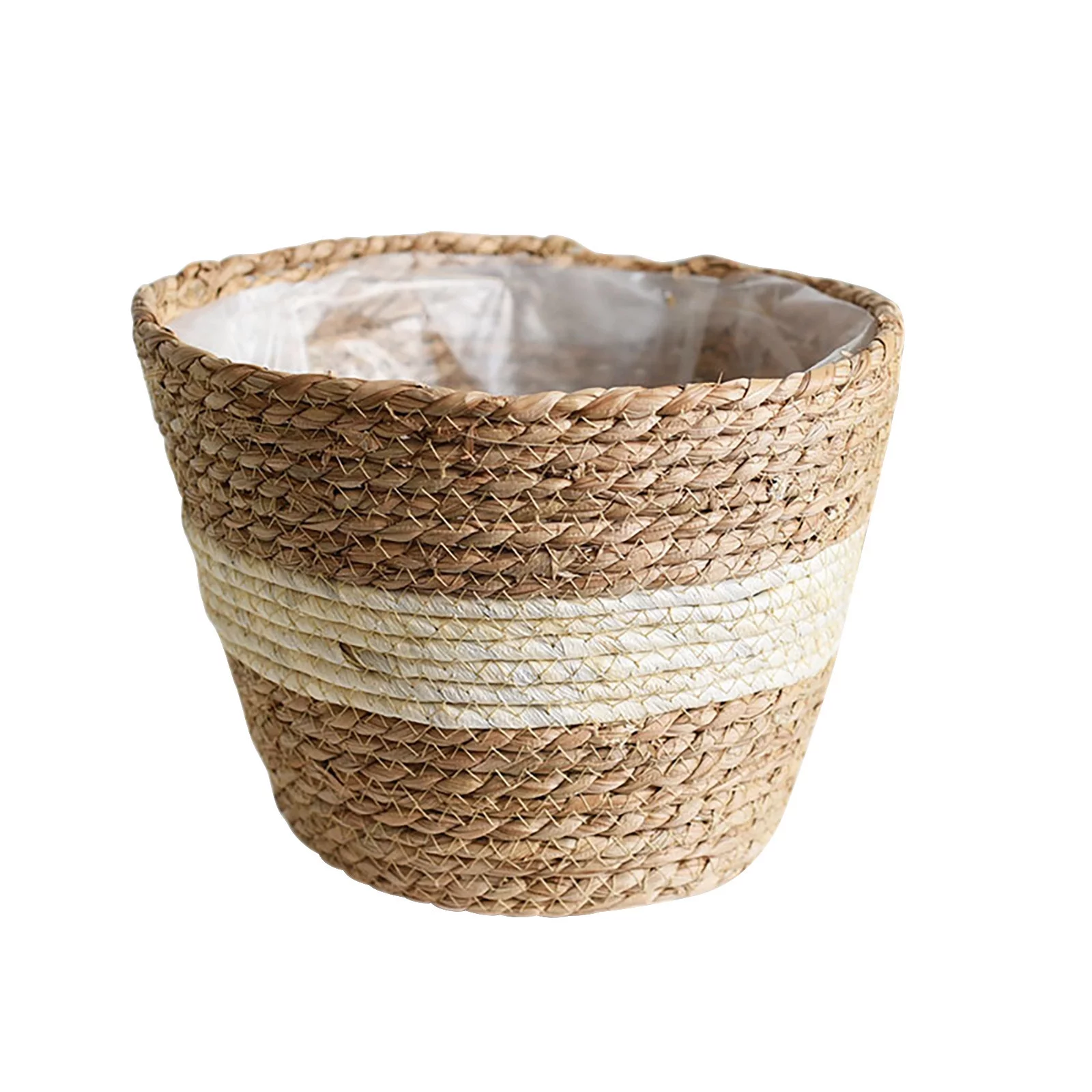 Porch Outdoor Flower Pots Cover Storage Basket Woven Basket Planter Straw Flower Pot