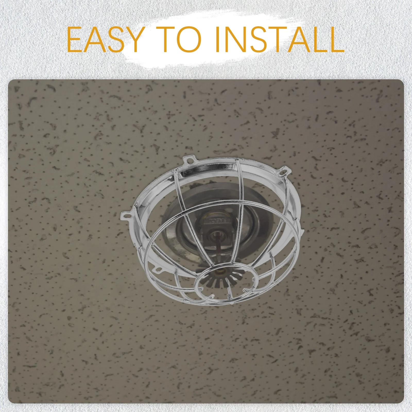 Qumonin Fire Sprinkler Protector Fire Sprinkler Bracket Screw Type Fire Sprinkler Cage Cover