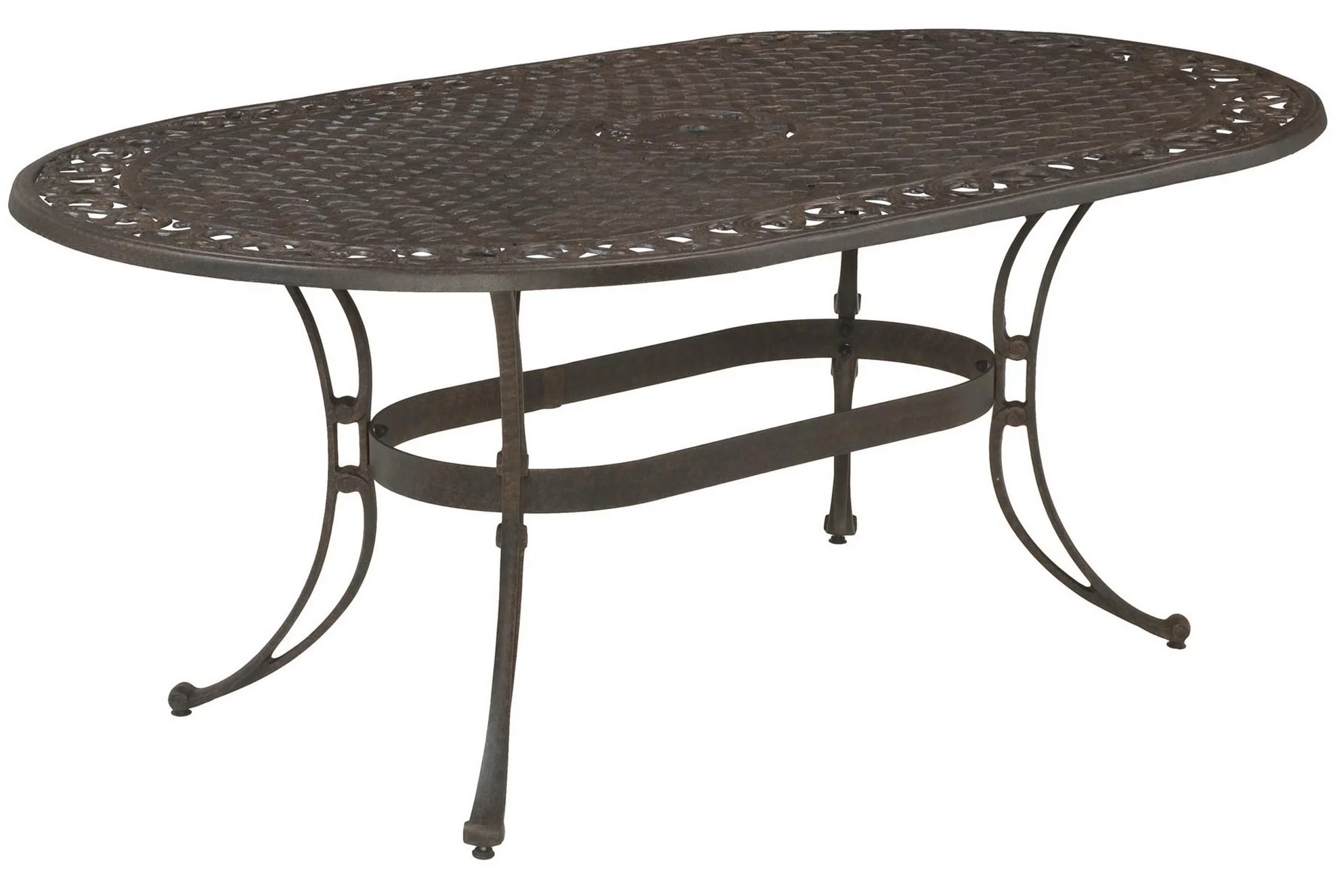 Homestyles Sanibel Aluminum 7 Piece Outdoor Dining Set in Bronze