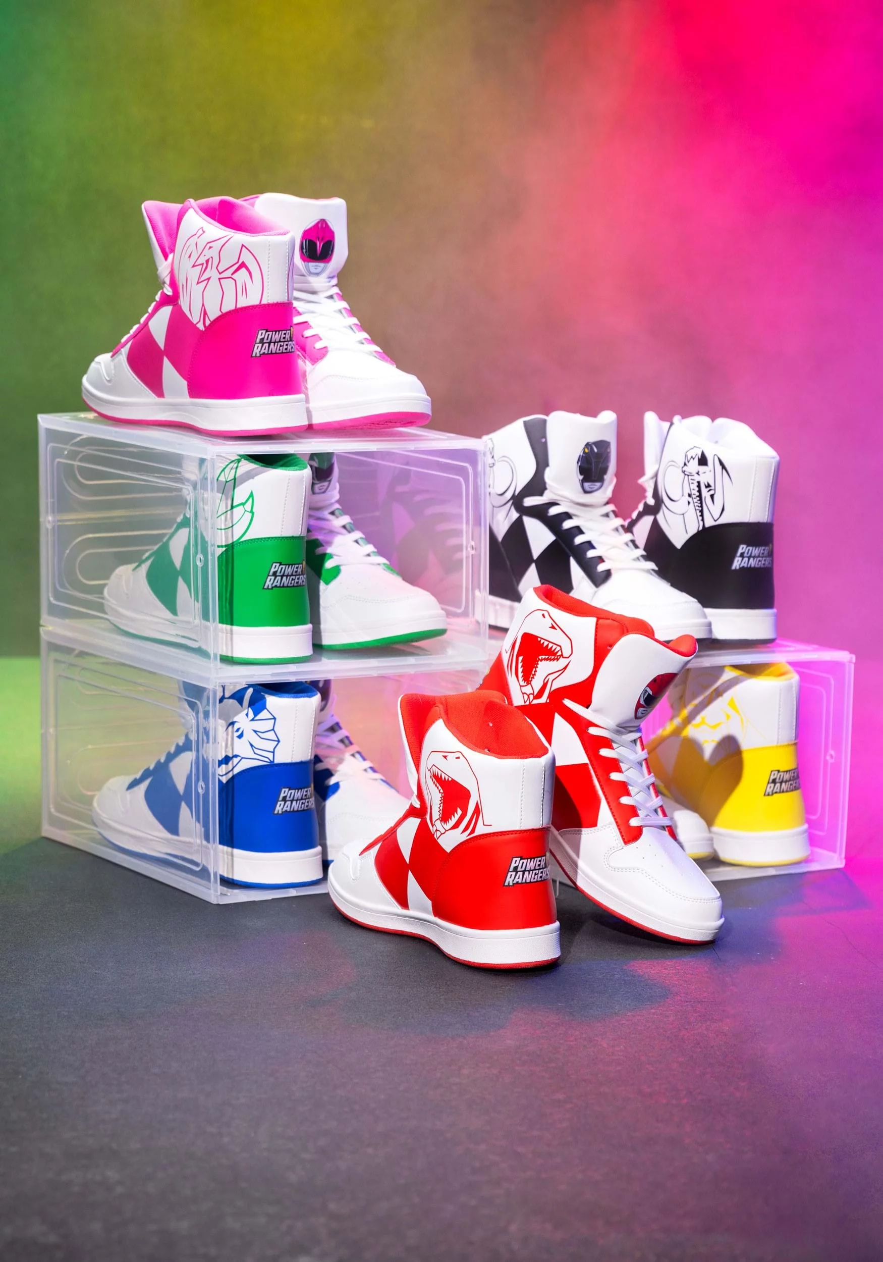 Costume Inspired Blue Power Rangers Sneakers