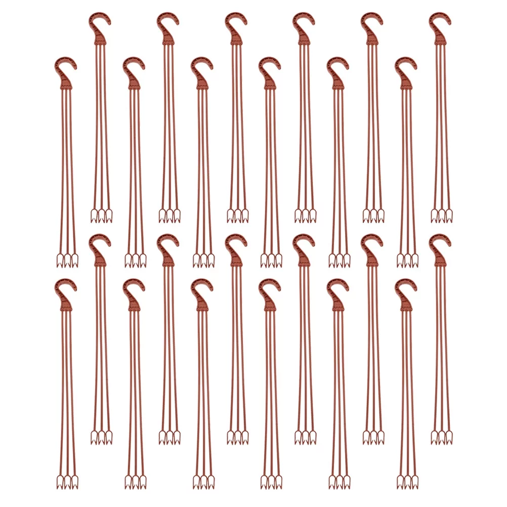 60 Pcs Plant Hooks for Hanging Garden Hangers Flower Pot Outdoor Plastic Holders up