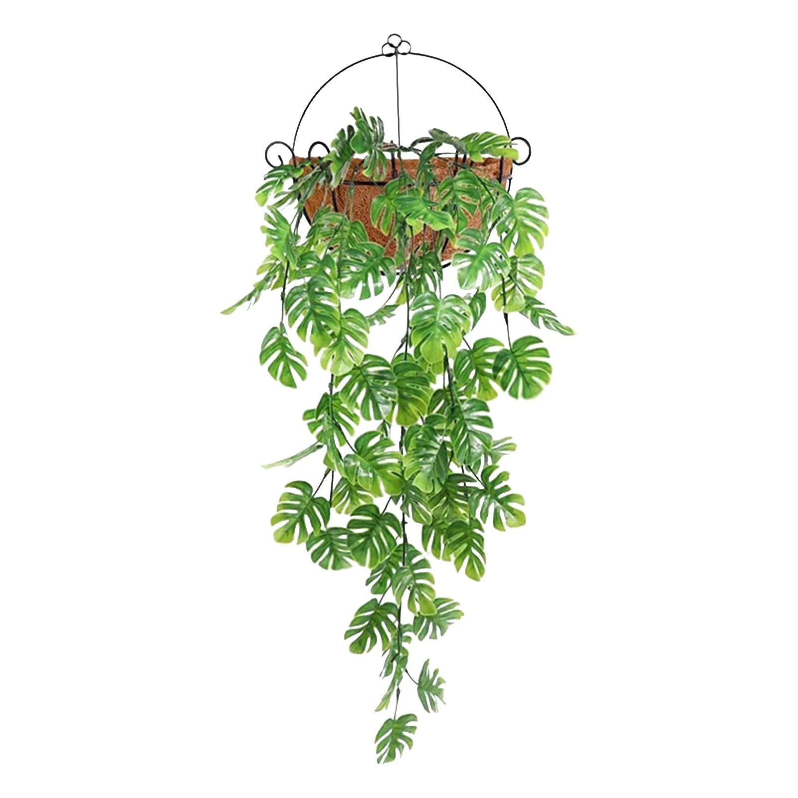 Summer Sale 2024 Artificial Plants Turtle Back Leaf Rattan Outdoor Plastic Plants For Wall Indoor Hanging Baskets Wedding Garland Decor 1 Pcs