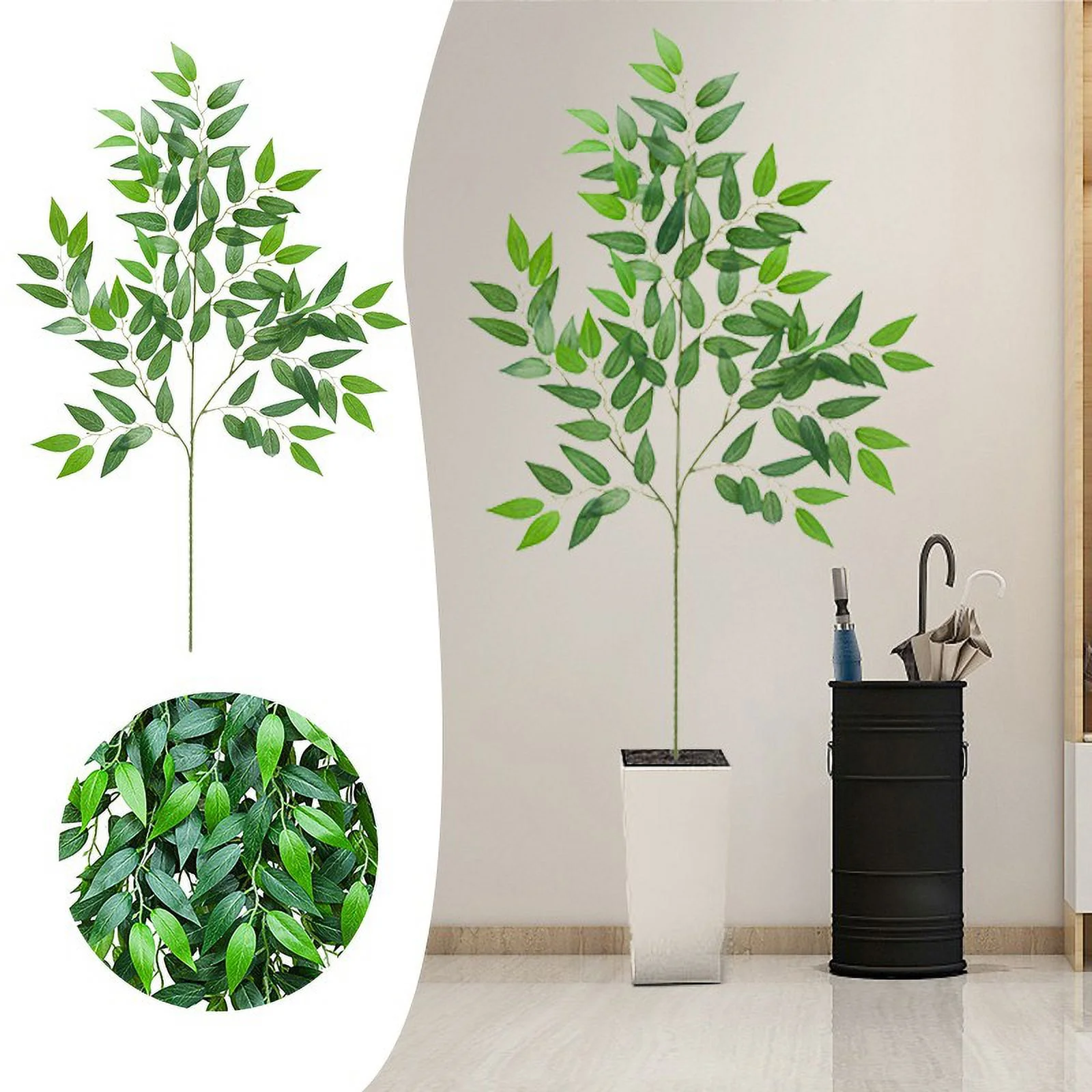 Jujube Leaf Single Branch 13 Head Spring Indoor Decoration Artificial Tree Decoration Winter Stems for Vases Wisteria Lights Zinnia Artificial Flowers Hanging