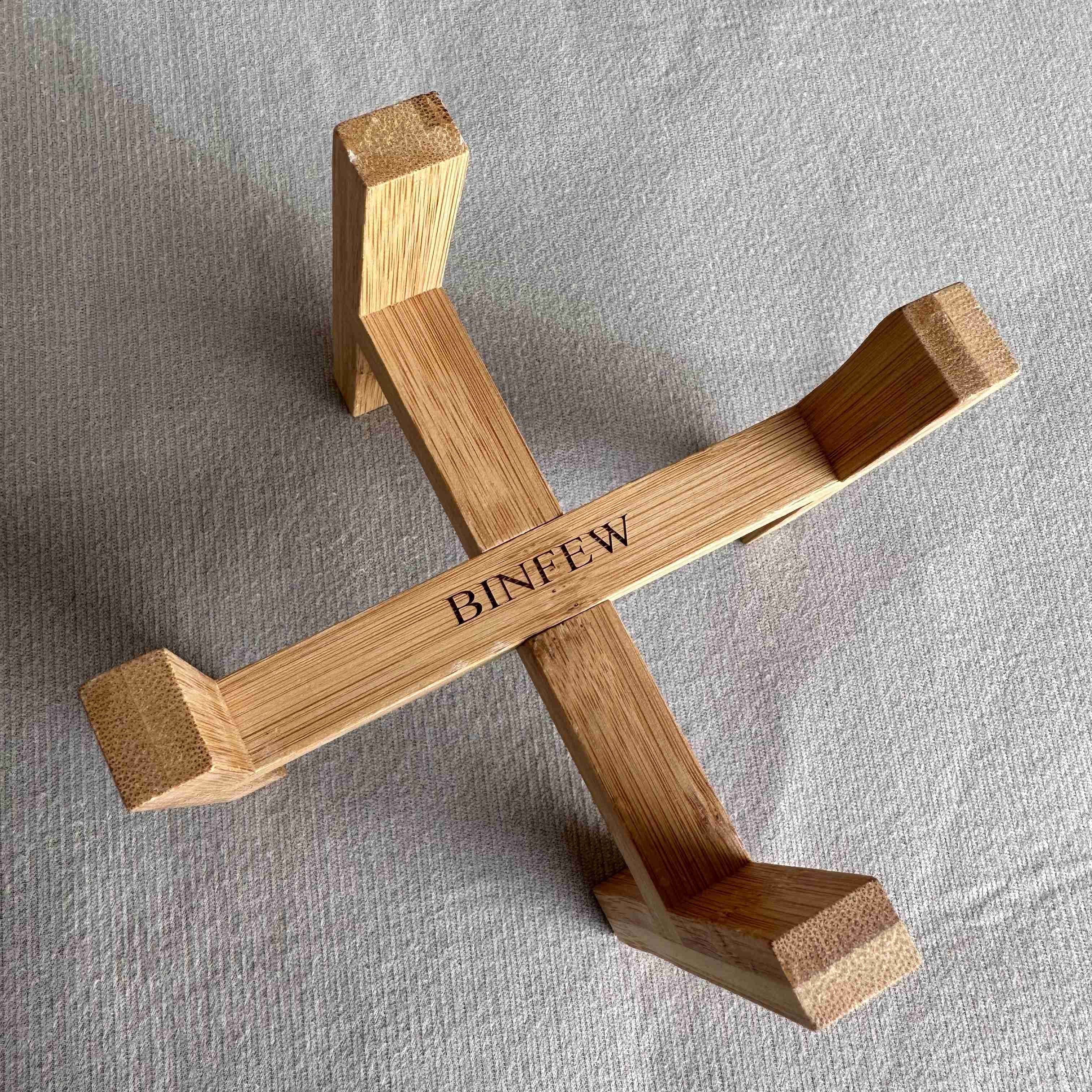 BINFEW Plant Stand for Indoor Plants, Mid Century Modern Adjustable Bamboo Plant Stand Indoor Plant Holder Rack for Living Room, Balcony fits small Pots