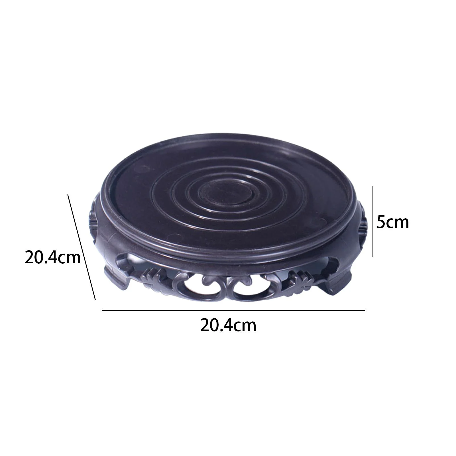 oshhnii Flower Pot Base Antique Collectible Base Plant Holder for Home Garden Office