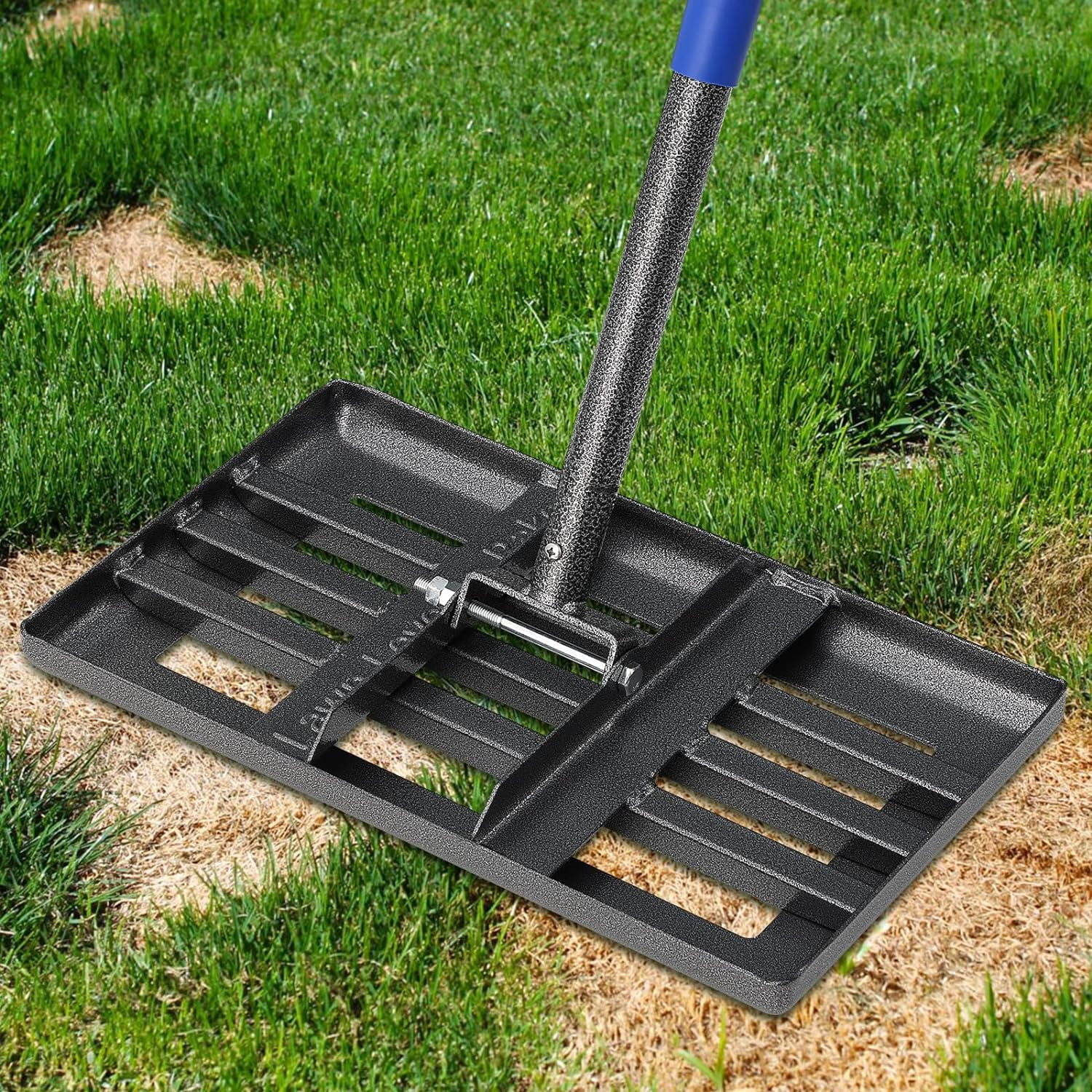 Lawn Leveling Rake, 5 FT Metal Lawn Leveler Heavy Duty, 17