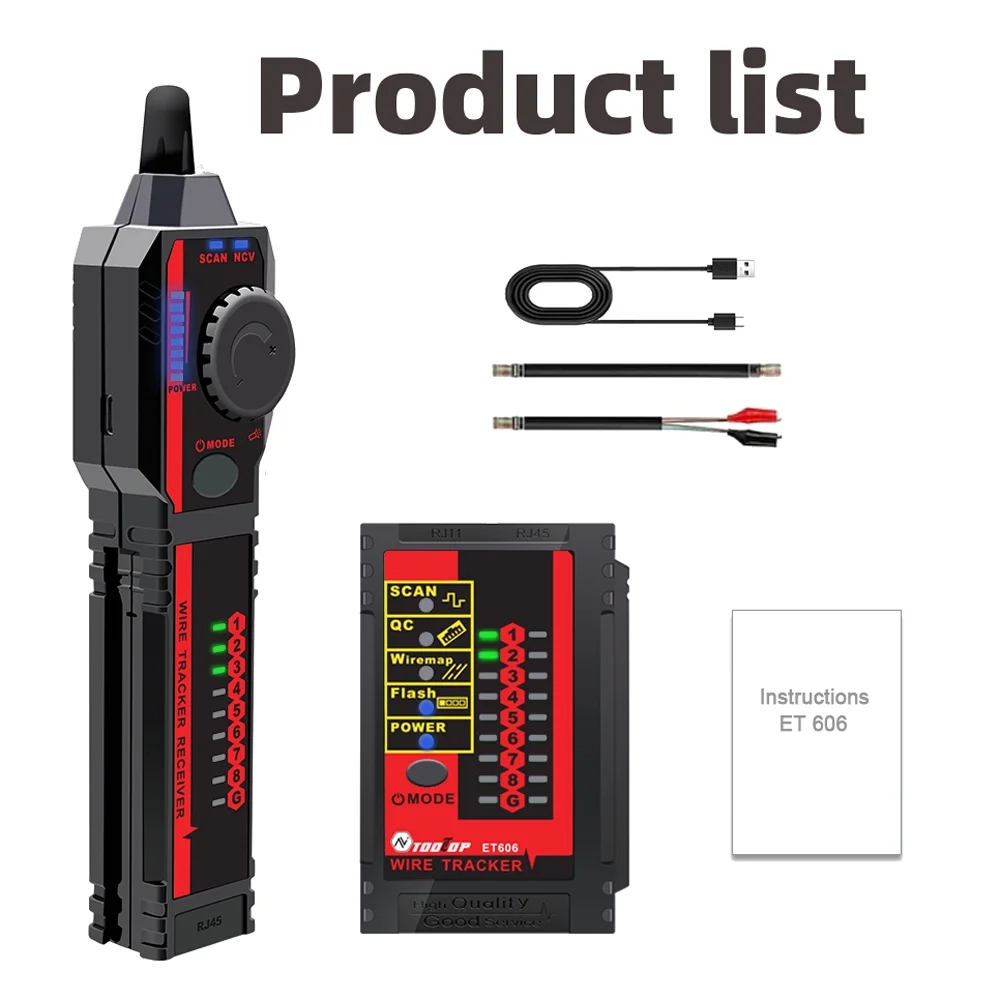 tester,60v With Low Indicator Auto Tester Cable Check Low Battery Indicator Of 60v With Poe Withstand Of Functions With Low Battery Switch Poe Withstand Battery Indicator Auto Et606